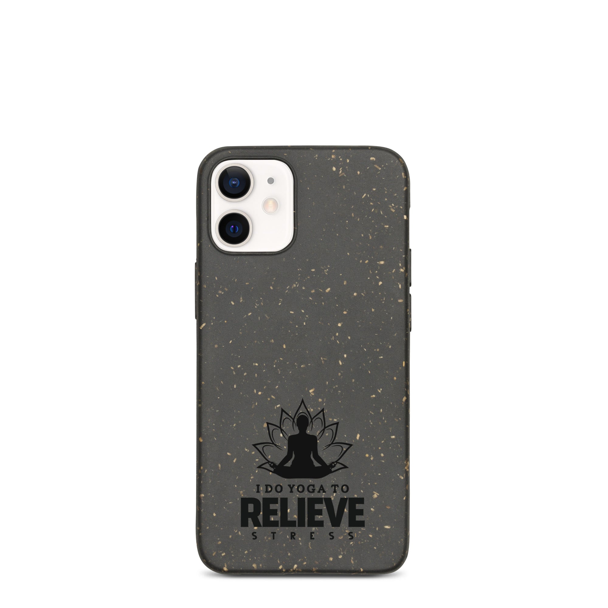 I  DO YOGA TO RELIEVE STRESS - Speckled iPhone case