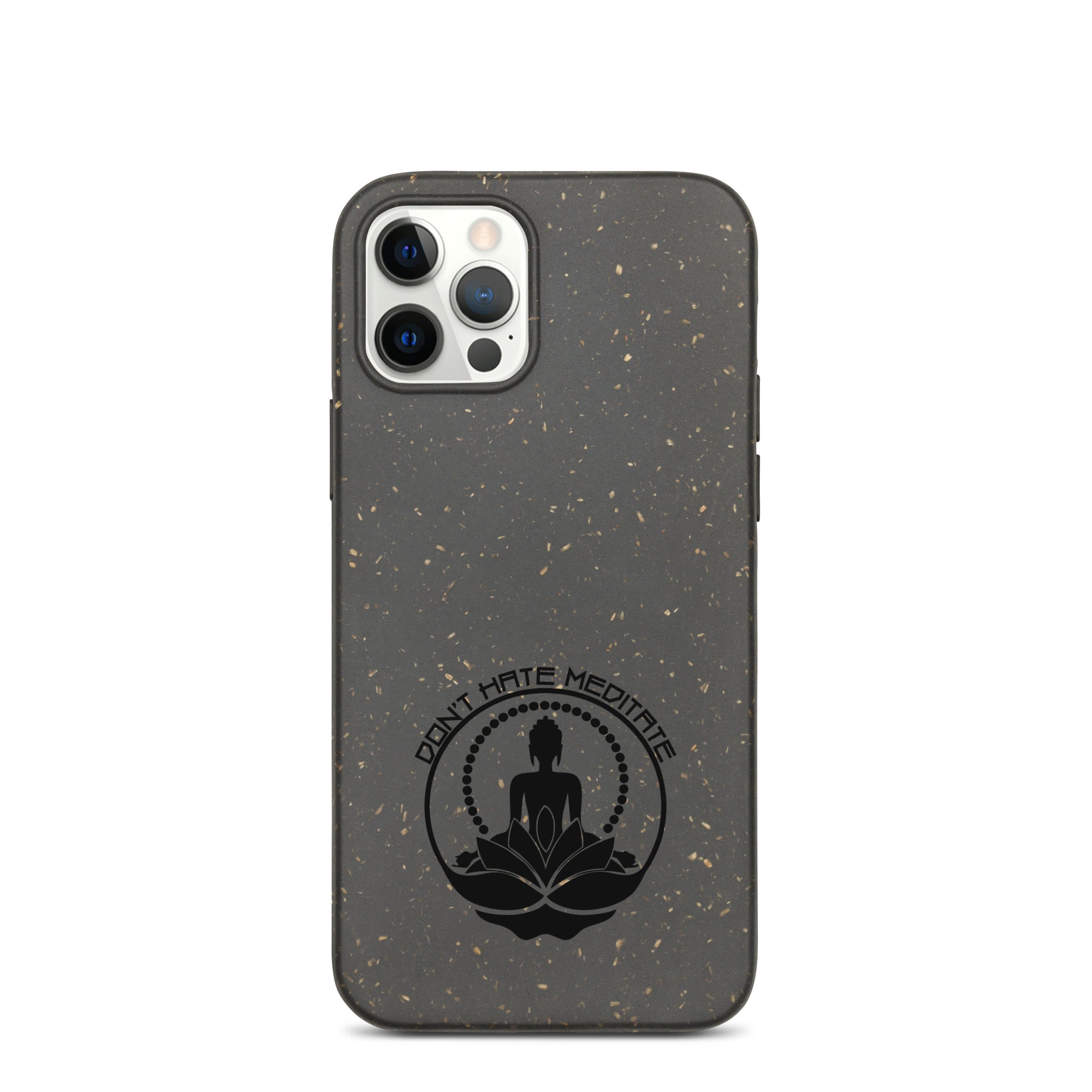 DON'T HATE MEDITATE - Speckled iPhone case