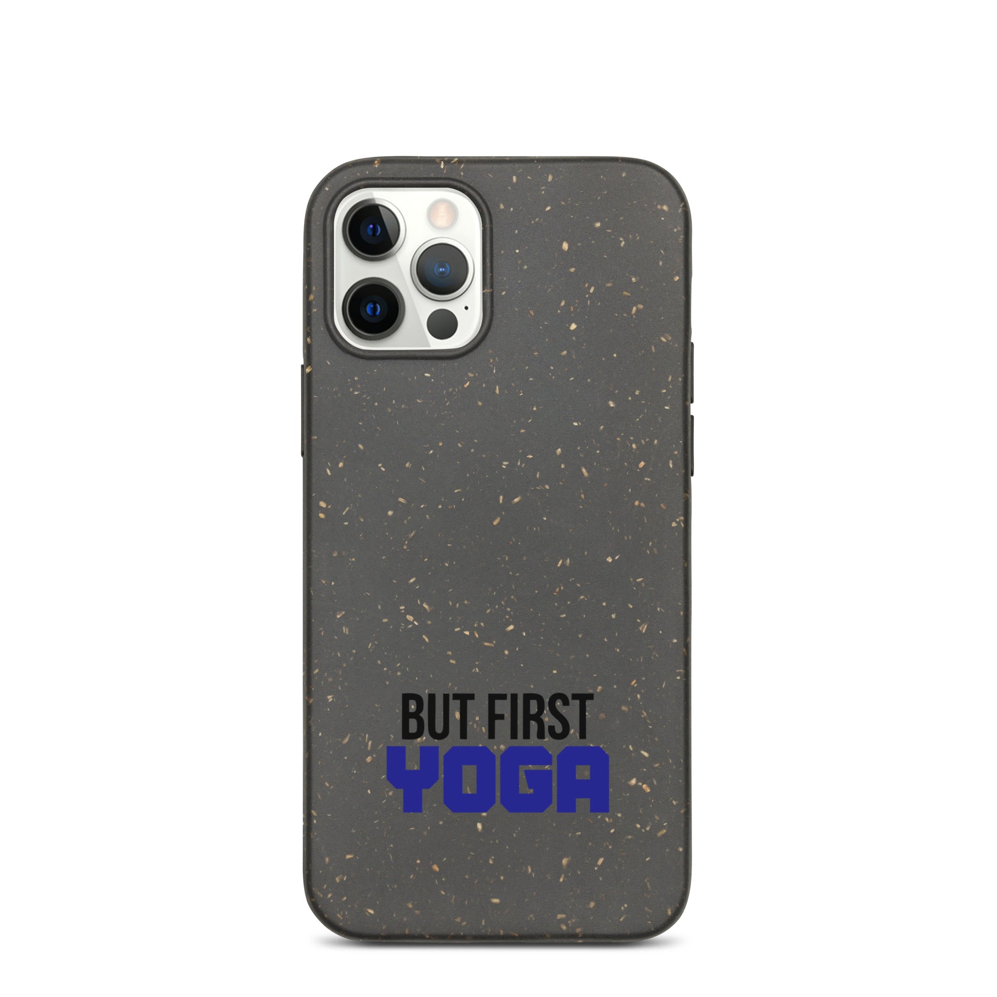 BUT FIRST YOGA - Speckled iPhone case