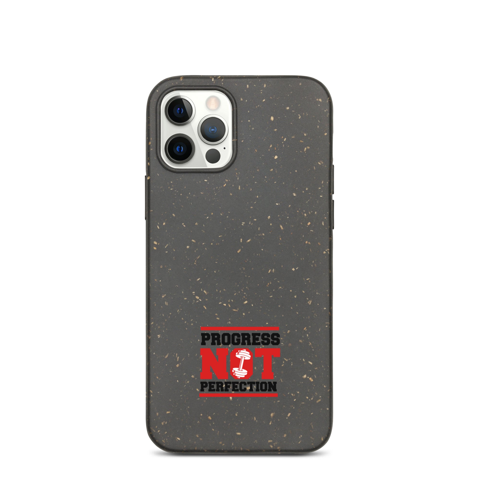 PROGRESS NOT PERFECTION - Speckled iPhone case