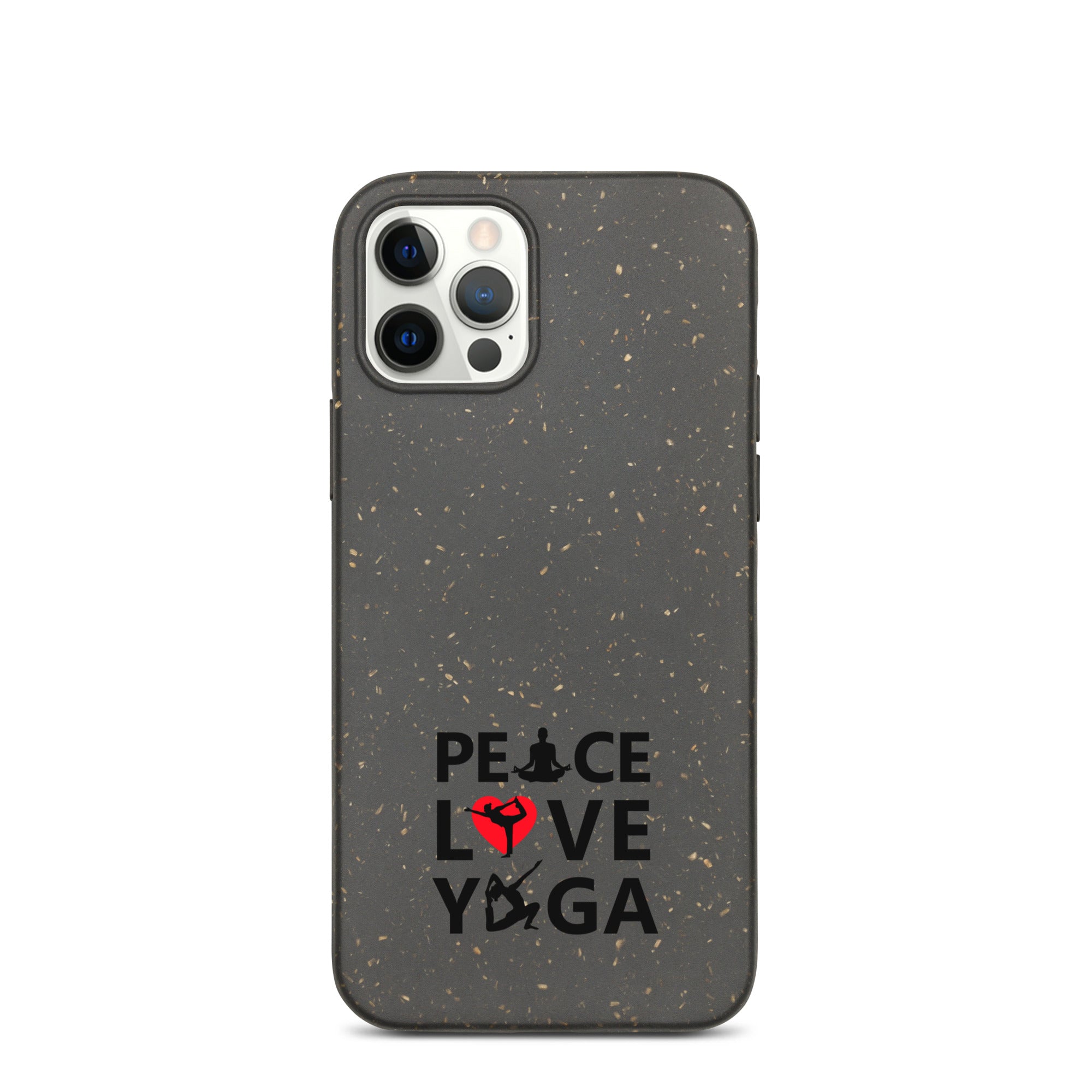 PEACE LOVE YOGA - Speckled iPhone case