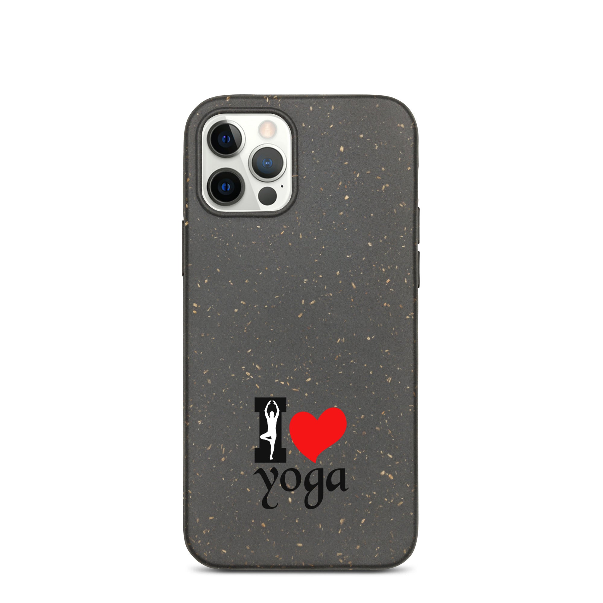 I LOVE YOGA - Speckled iPhone case