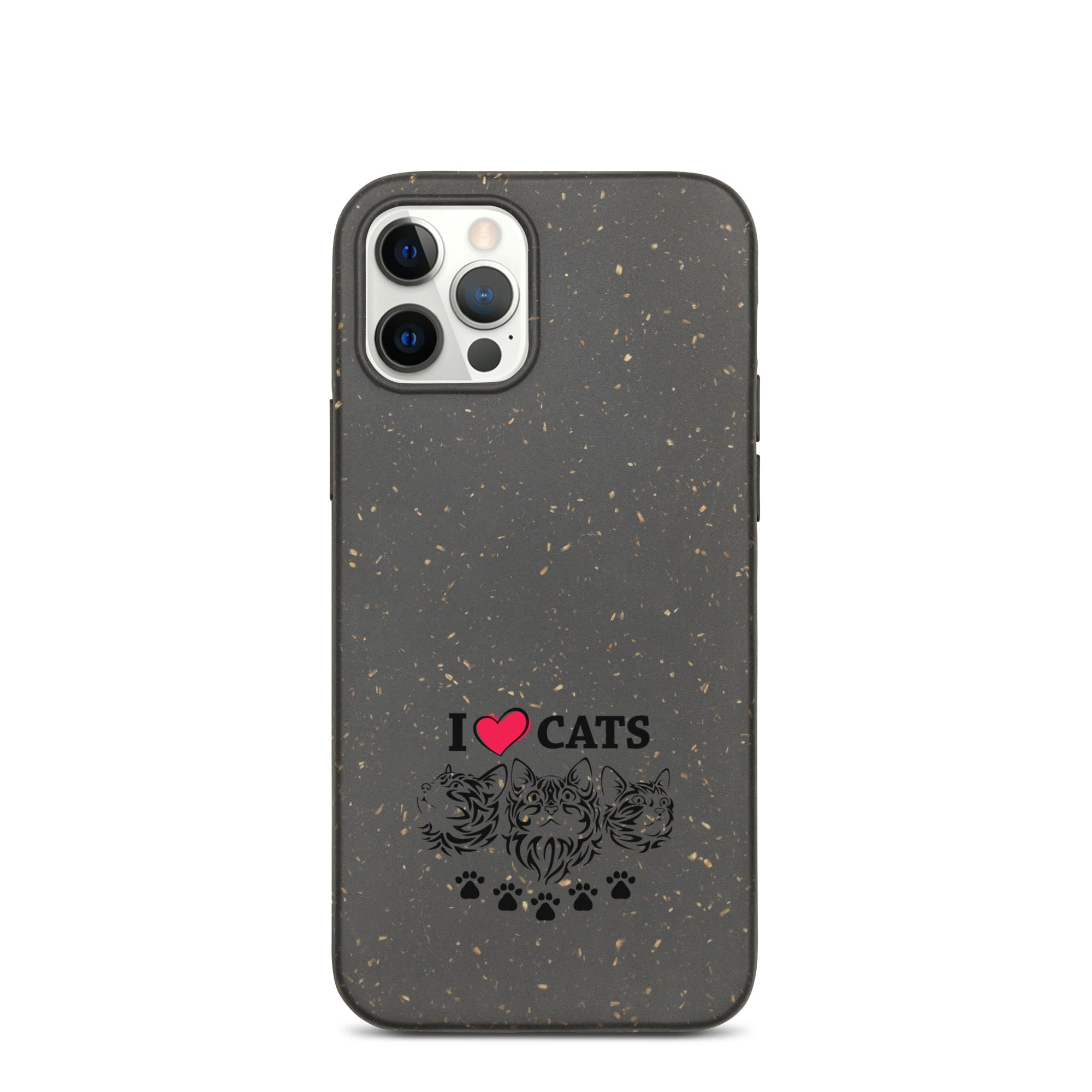 I LOVE CATS - Speckled iPhone case