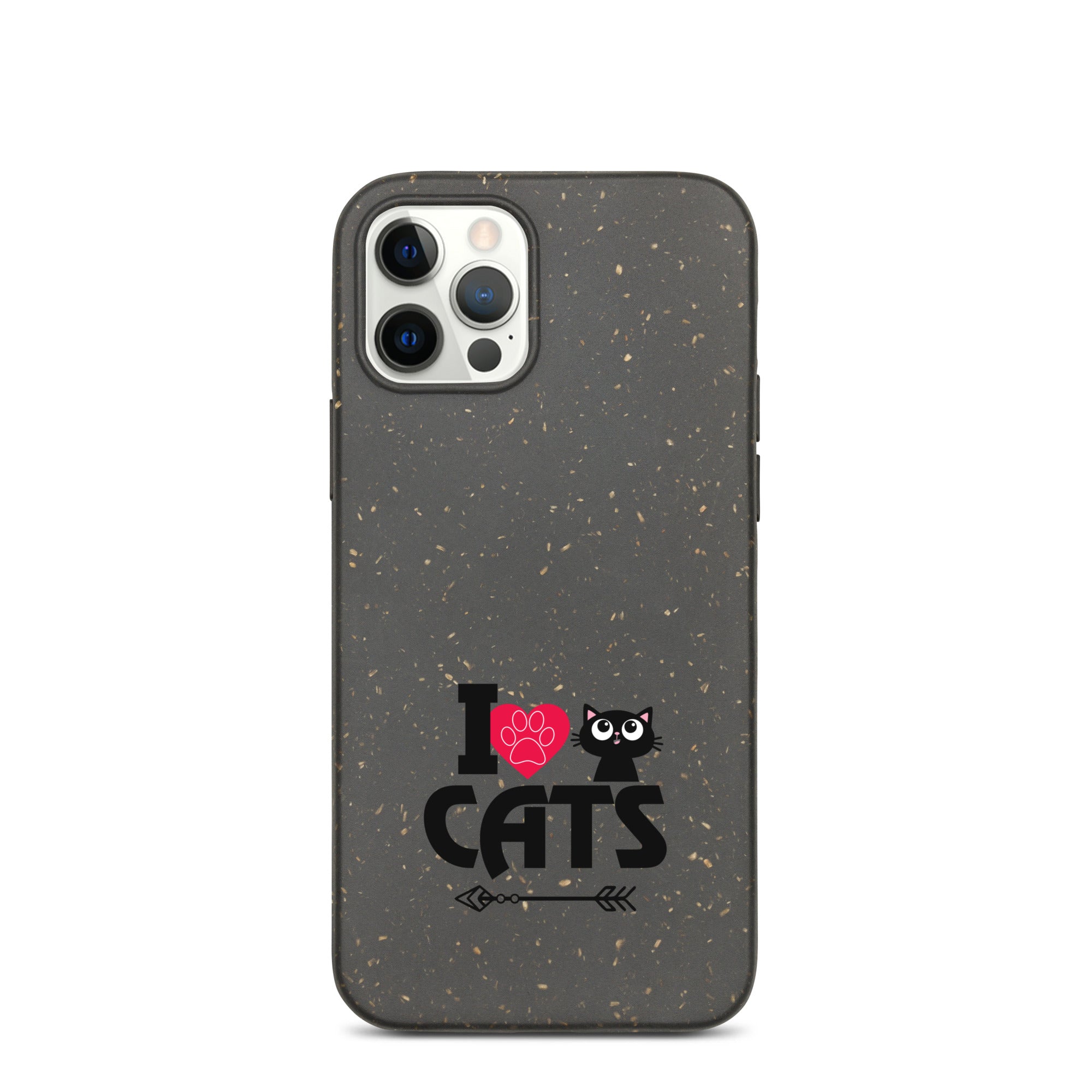 I LOVE CATS - Speckled iPhone case