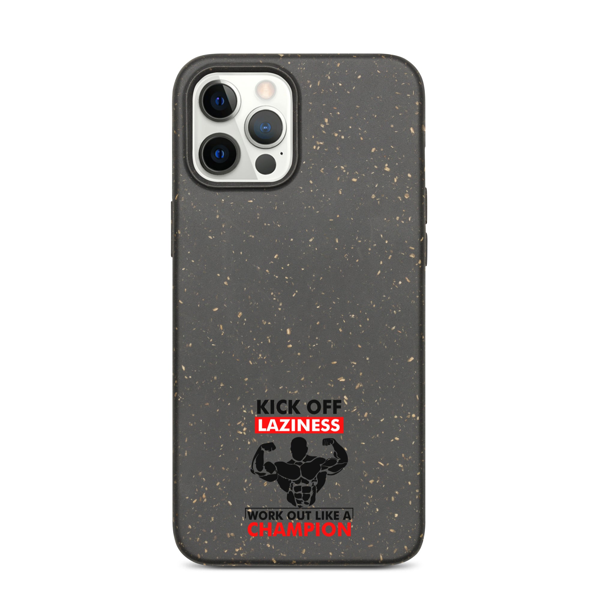 KICK OFF LAZINESS - Speckled iPhone case