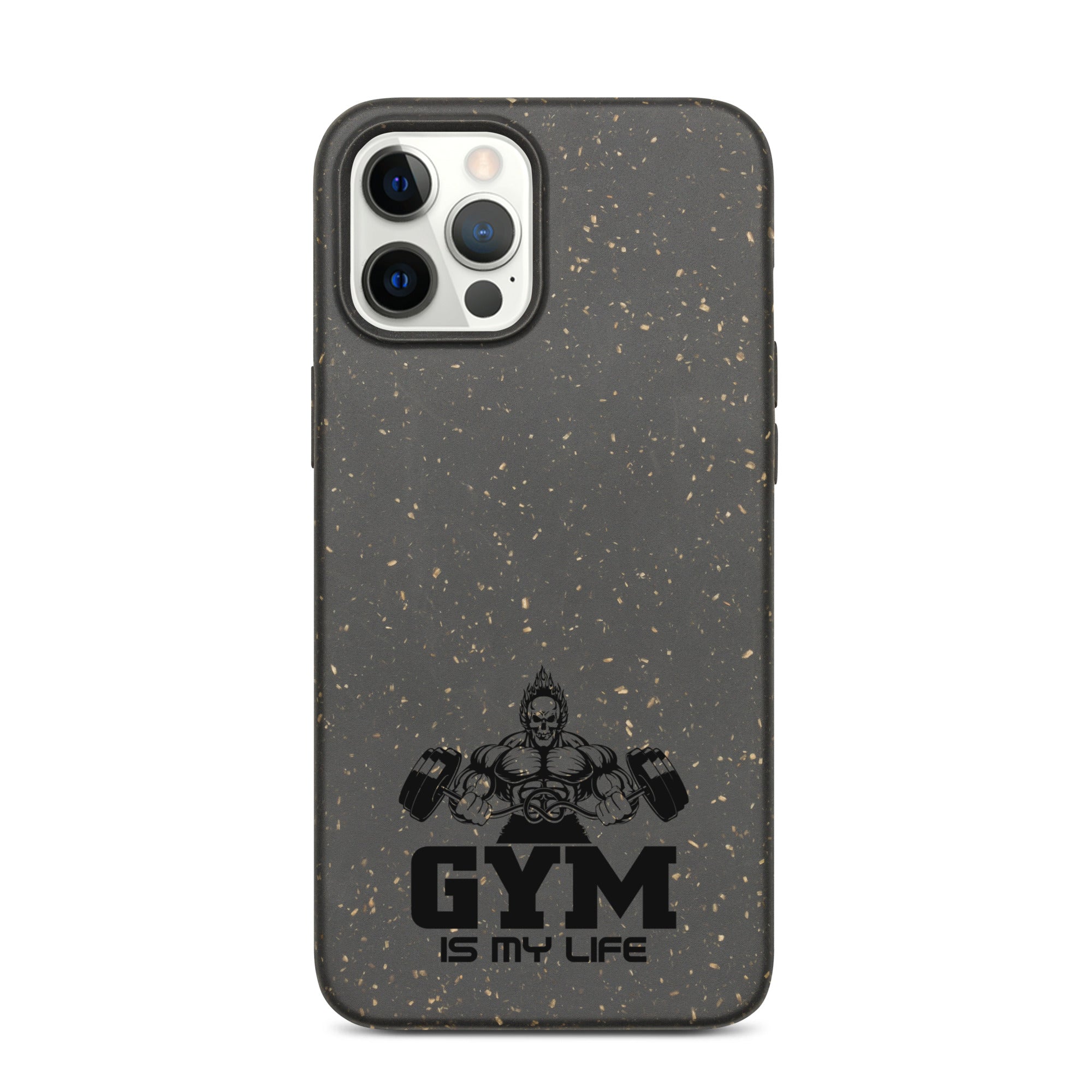 GYM IS MY LIFE - Speckled iPhone case