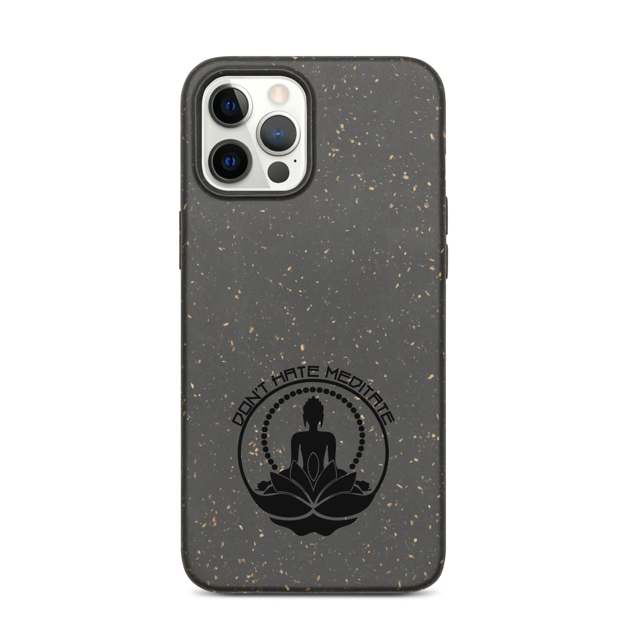 DON'T HATE MEDITATE - Speckled iPhone case