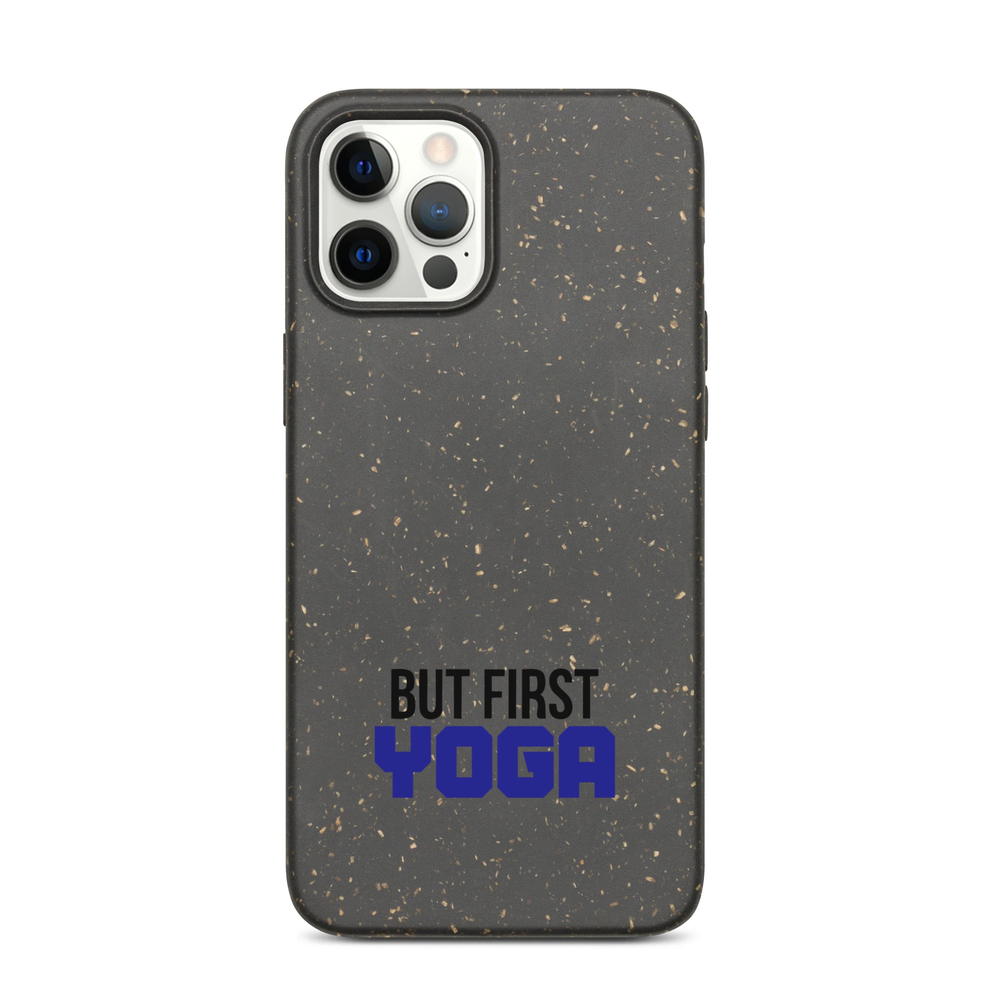 BUT FIRST YOGA - Speckled iPhone case