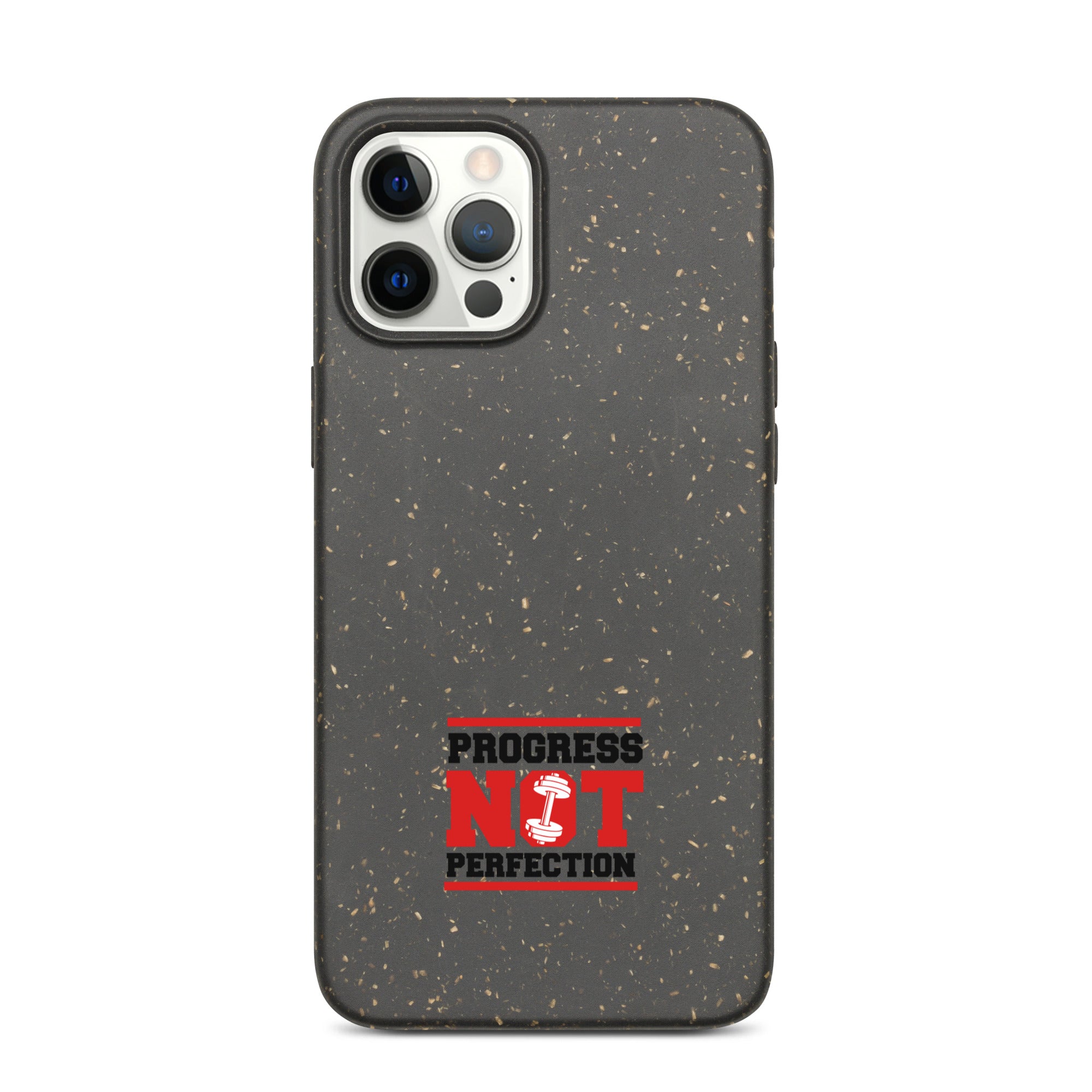 PROGRESS NOT PERFECTION - Speckled iPhone case