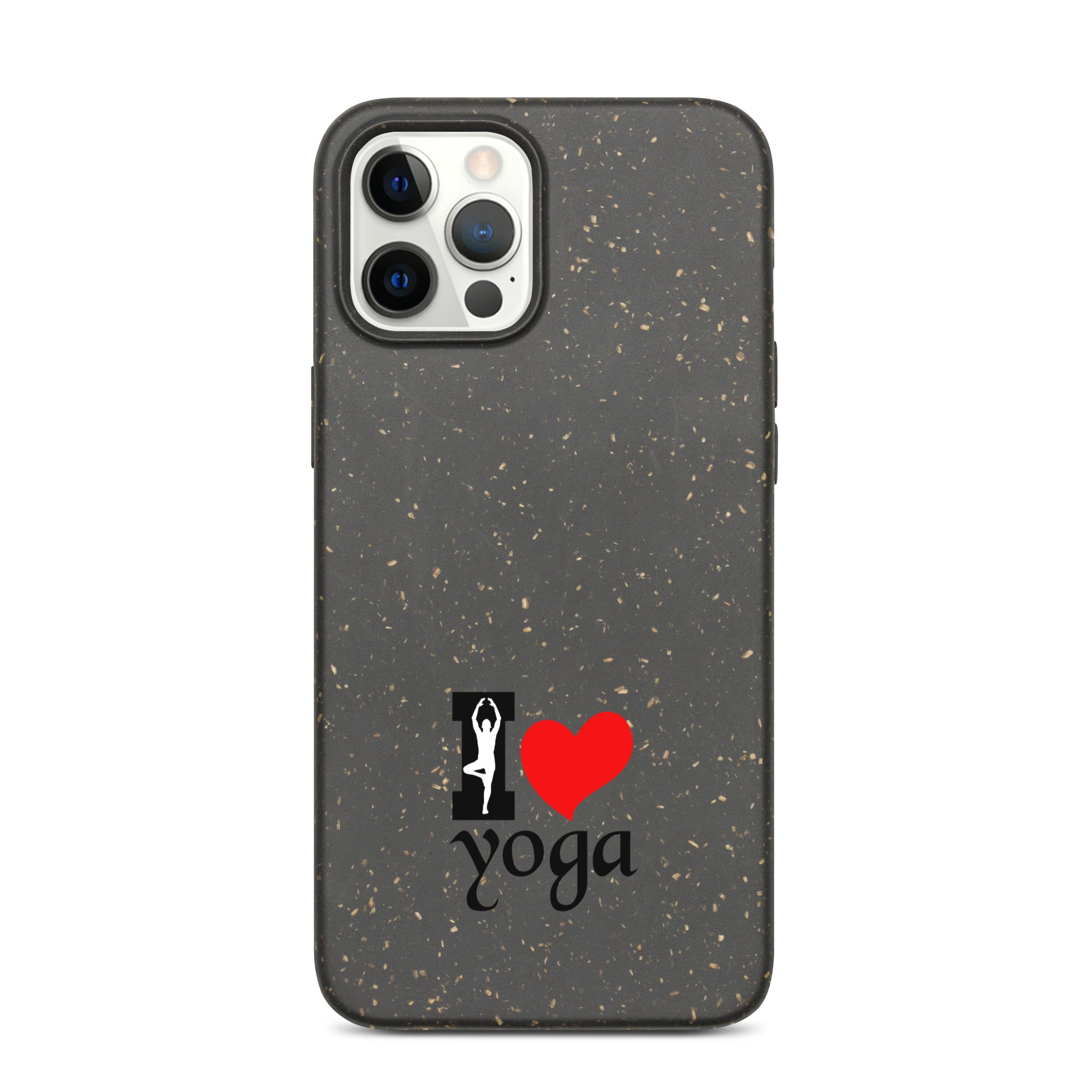 I LOVE YOGA - Speckled iPhone case