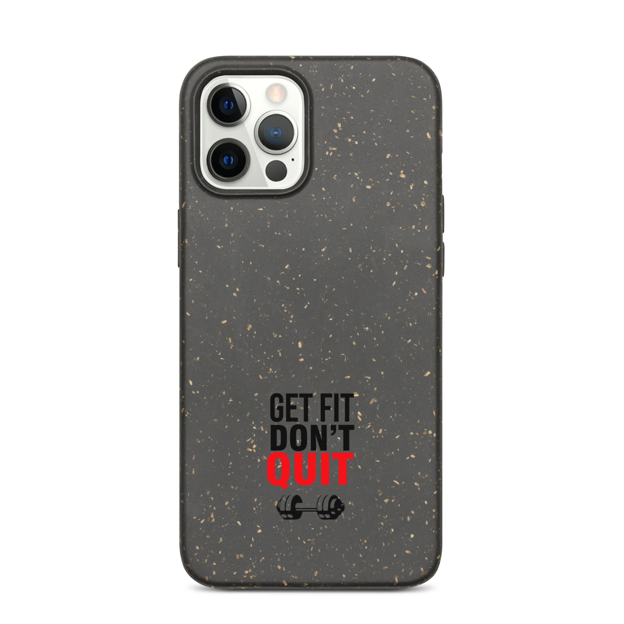 GET FIT DON'T QUIT - Speckled iPhone case