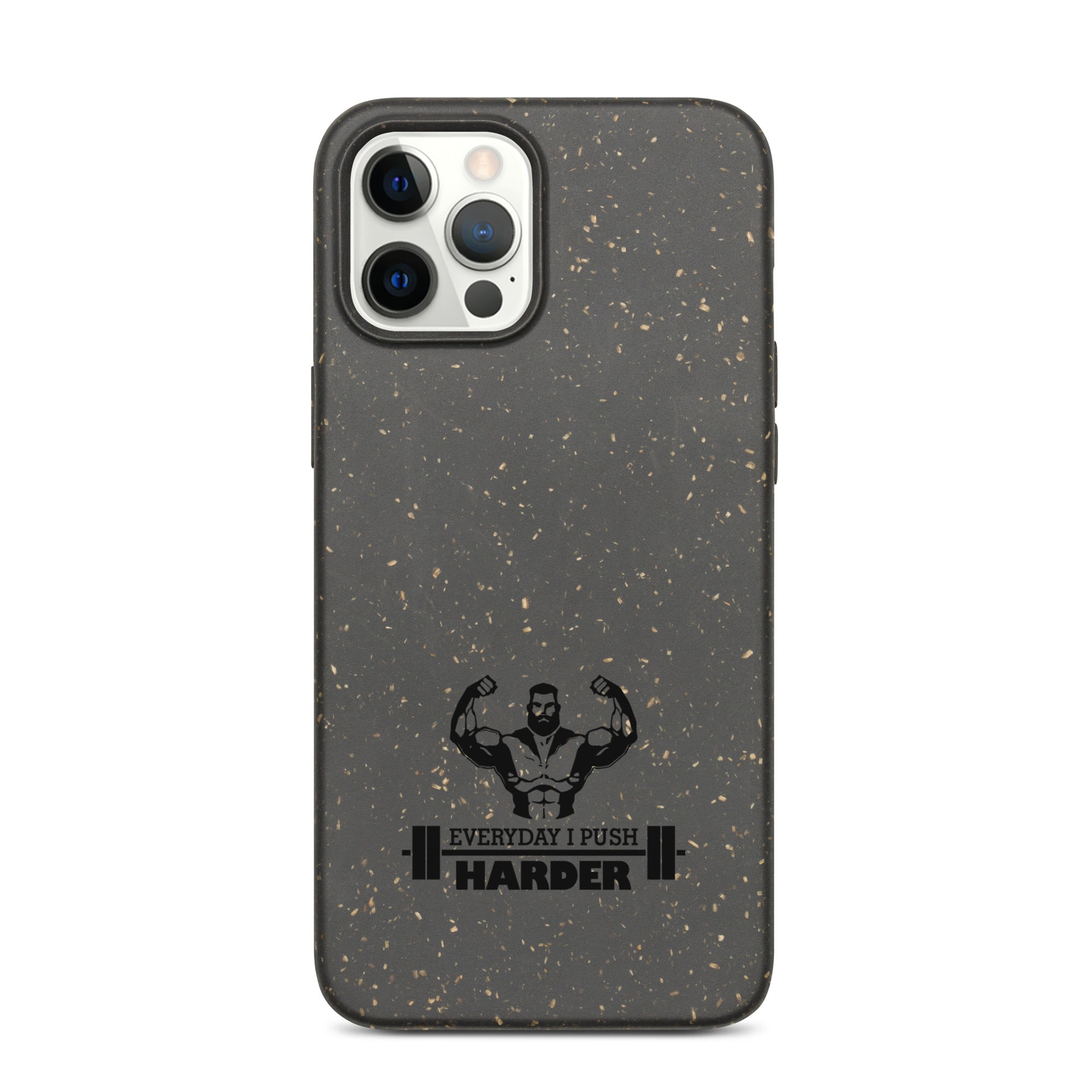 EVERYDAY I PUSH HARDER - Speckled iPhone case