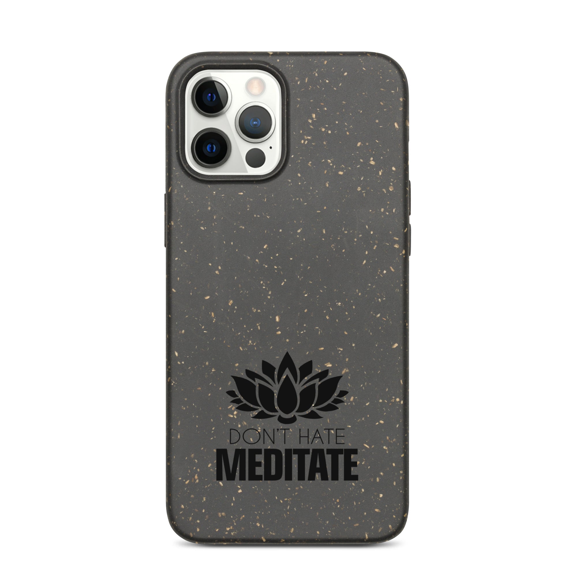 DON'T HATE MEDITATE - Speckled iPhone case