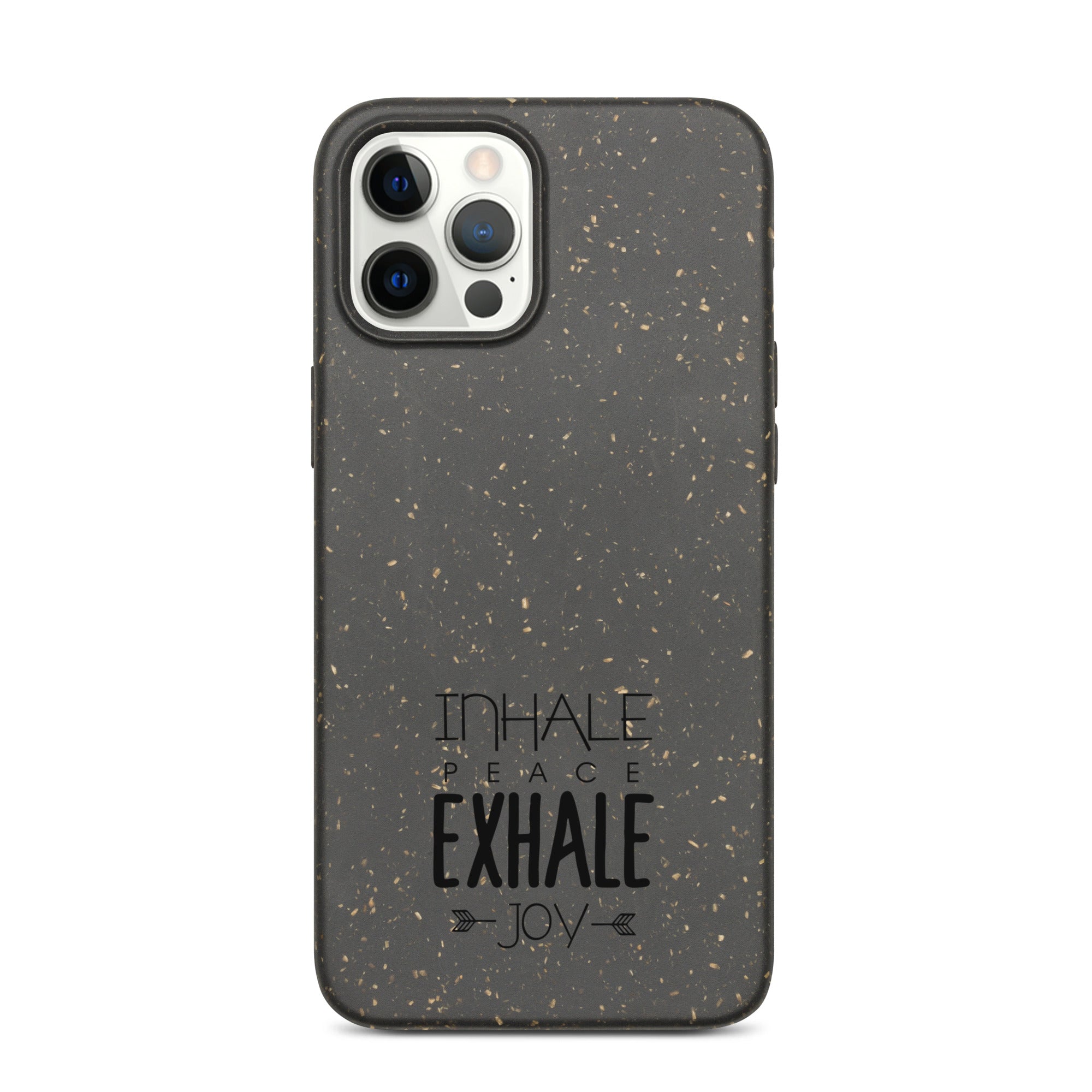 INHALE PEACE EXHALE JOY - Speckled iPhone case