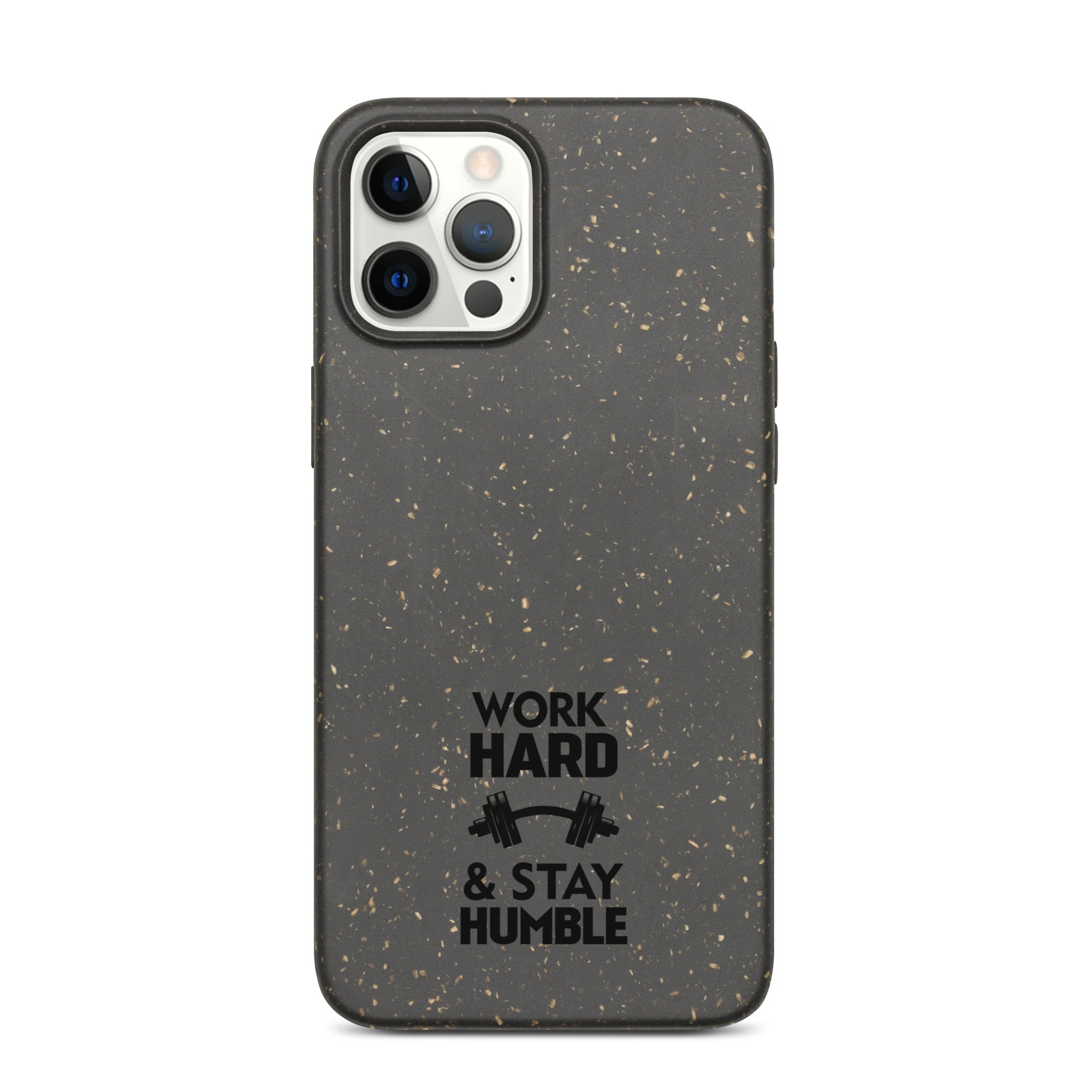 WORK HARD & STAY HUMBLE - Speckled iPhone case