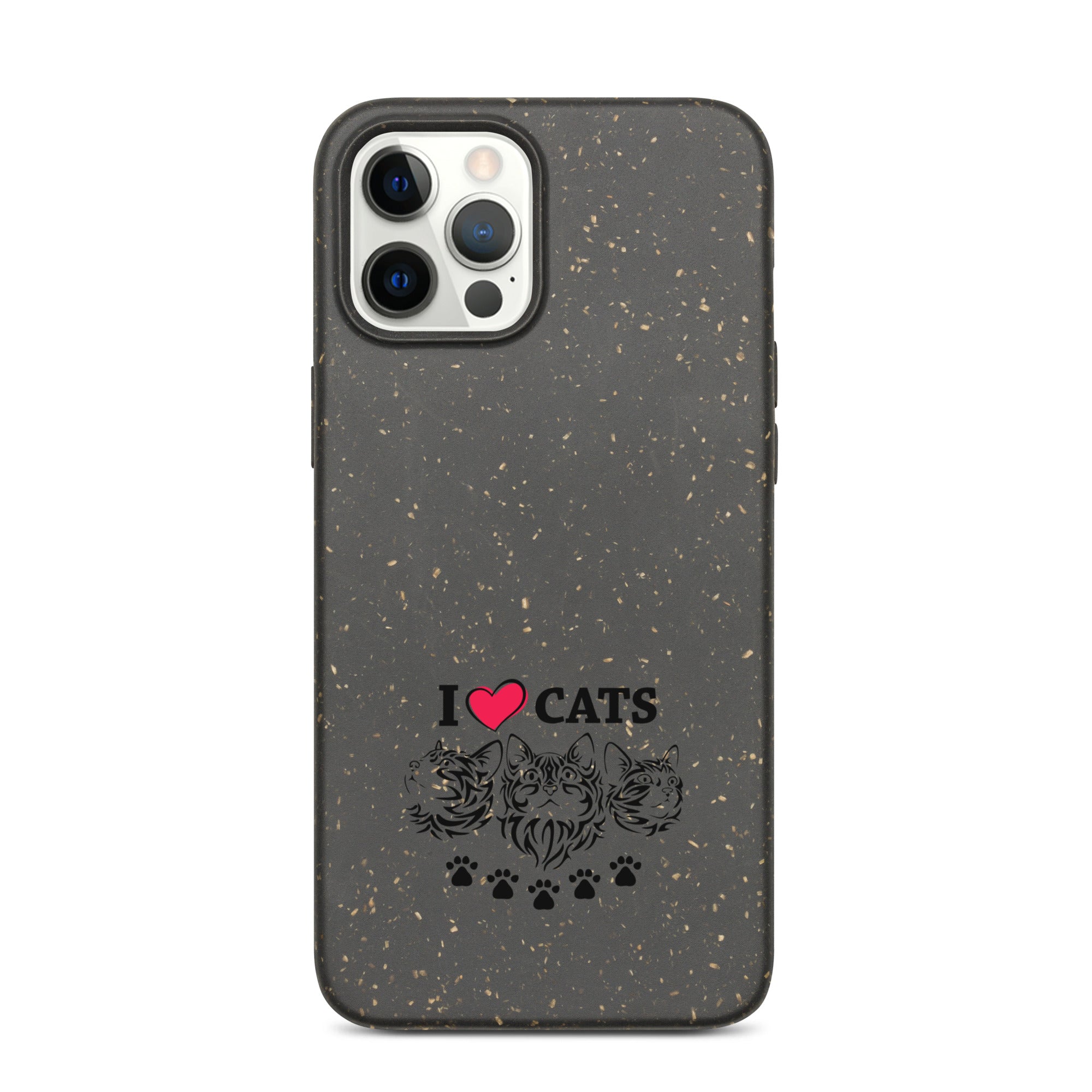 I LOVE CATS - Speckled iPhone case