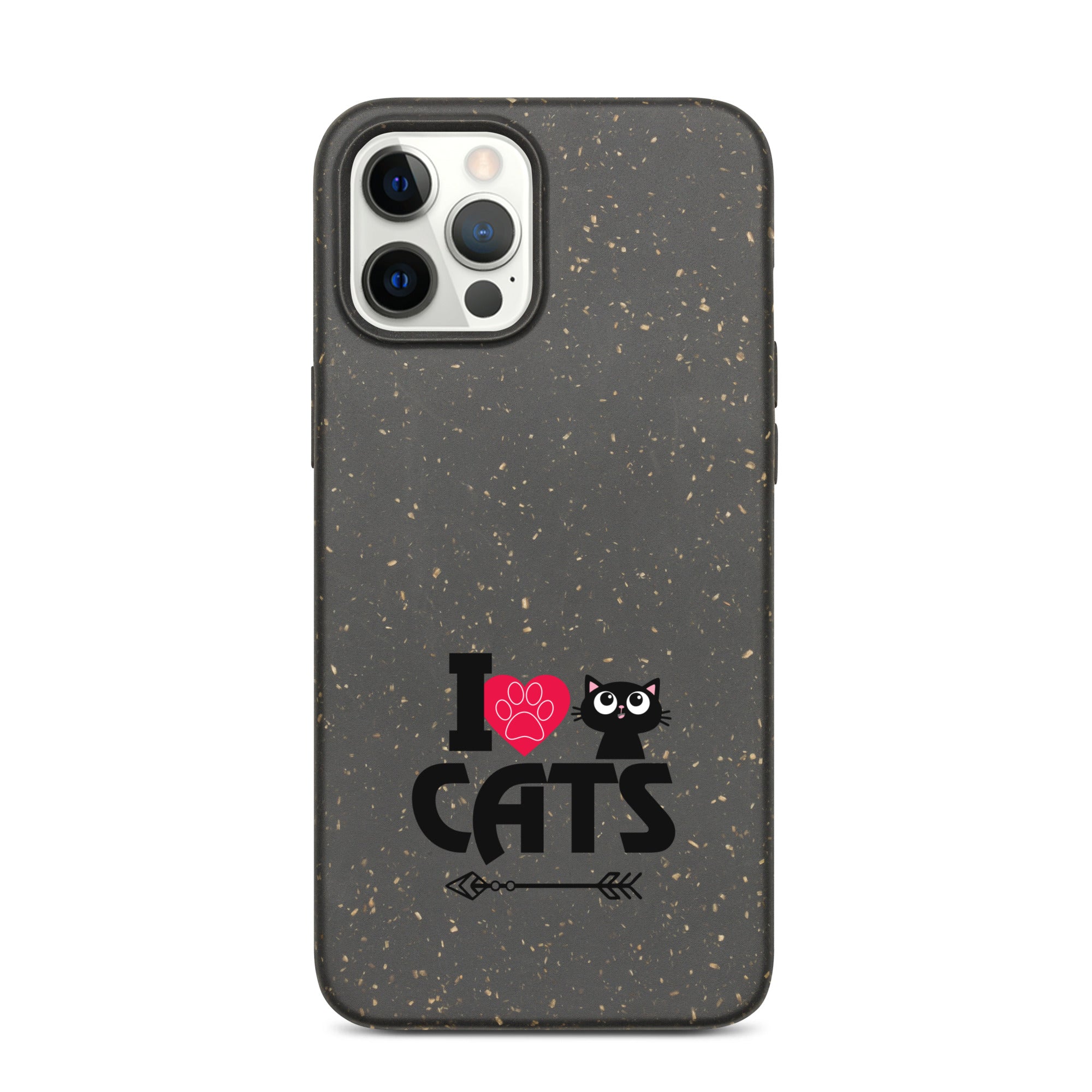 I LOVE CATS - Speckled iPhone case