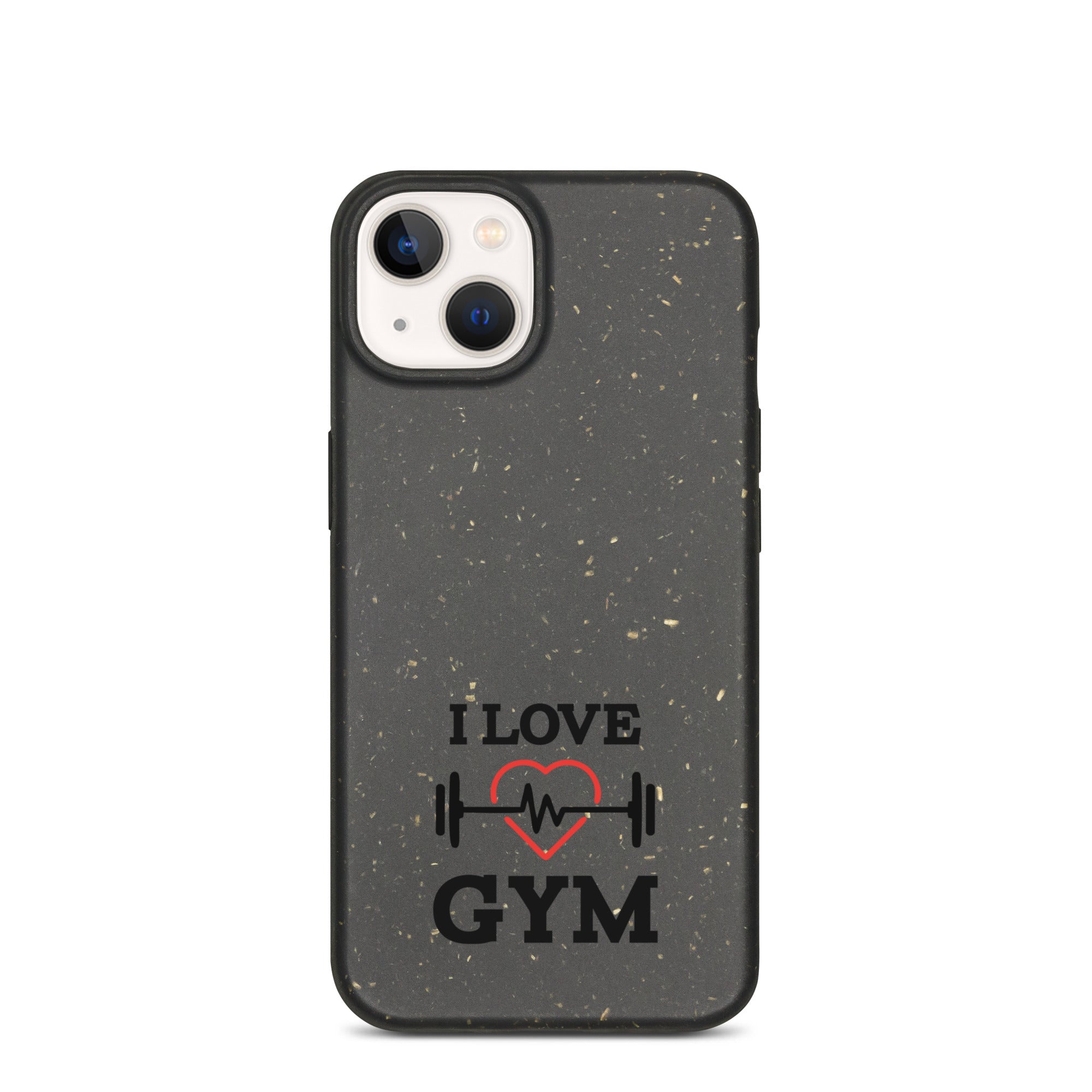 I LOVE GYM - Speckled iPhone case