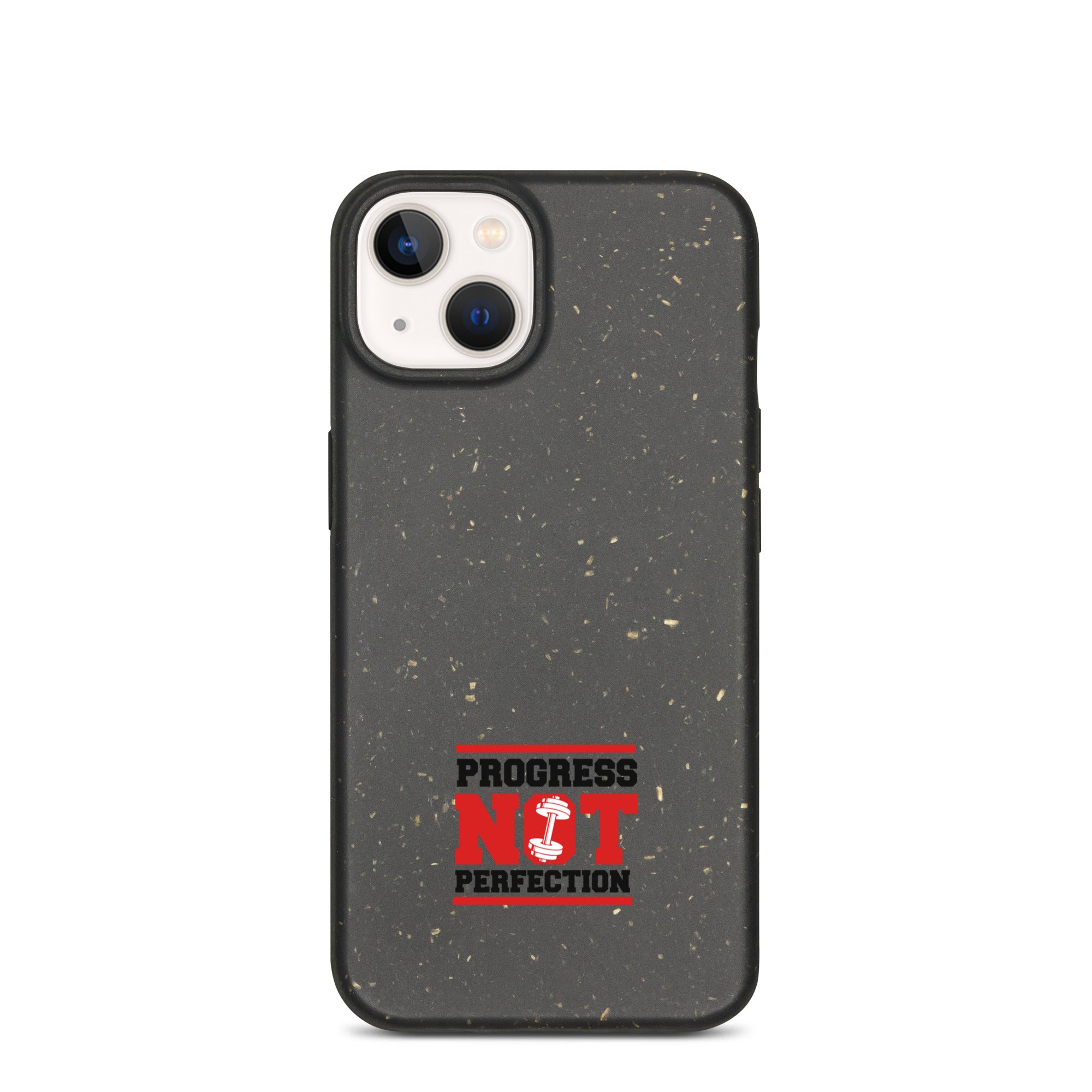 PROGRESS NOT PERFECTION - Speckled iPhone case