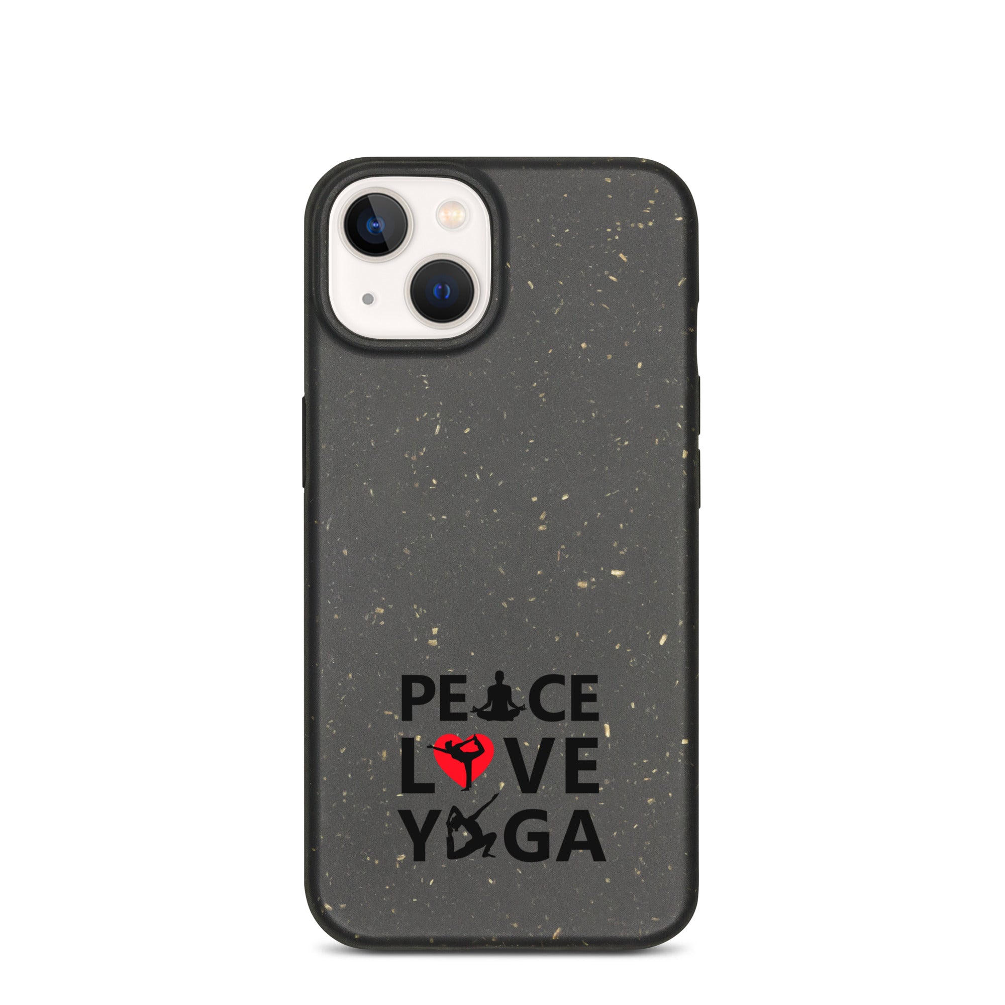 PEACE LOVE YOGA - Speckled iPhone case