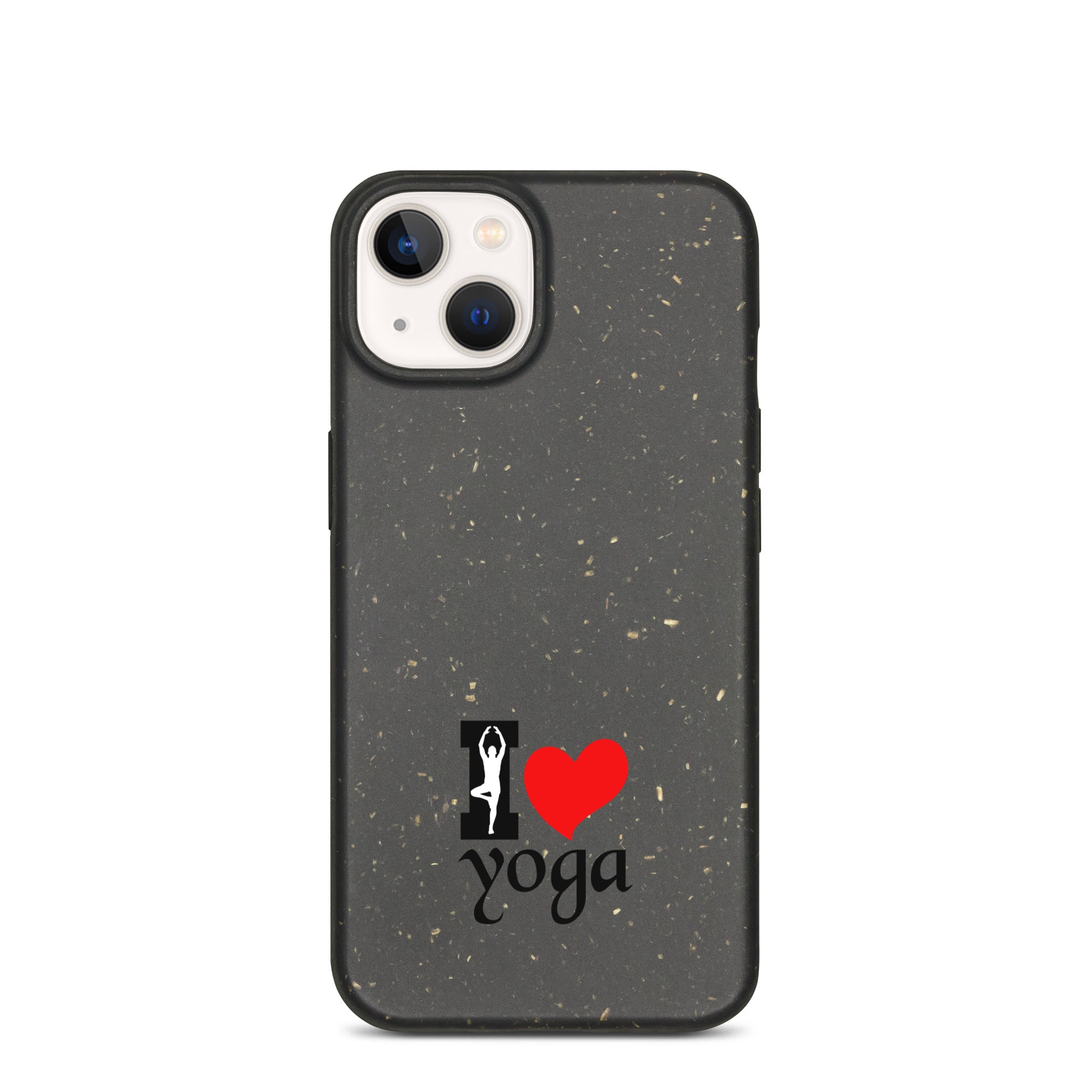 I LOVE YOGA - Speckled iPhone case