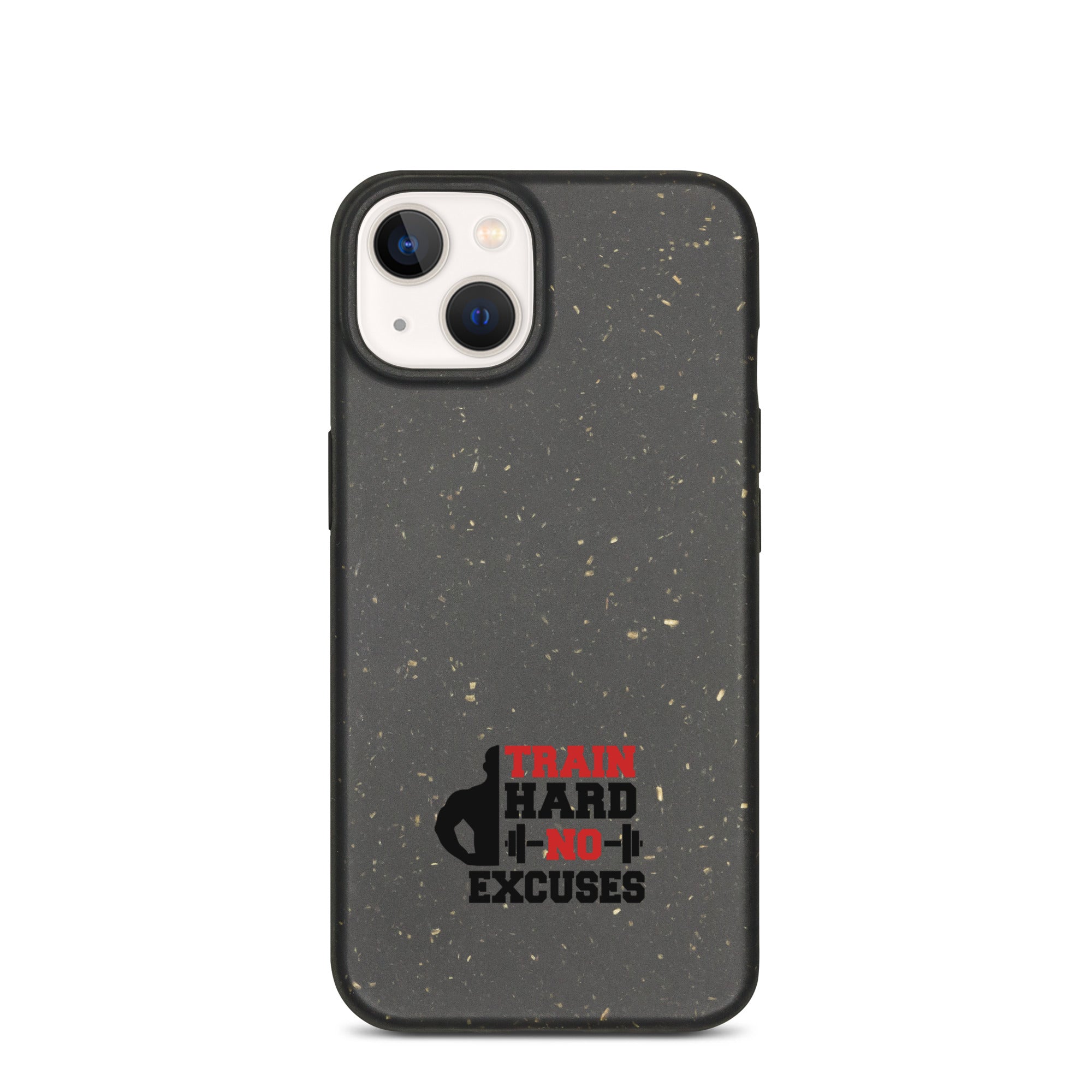 TRAIN HARD NO EXCUSES - Speckled iPhone case