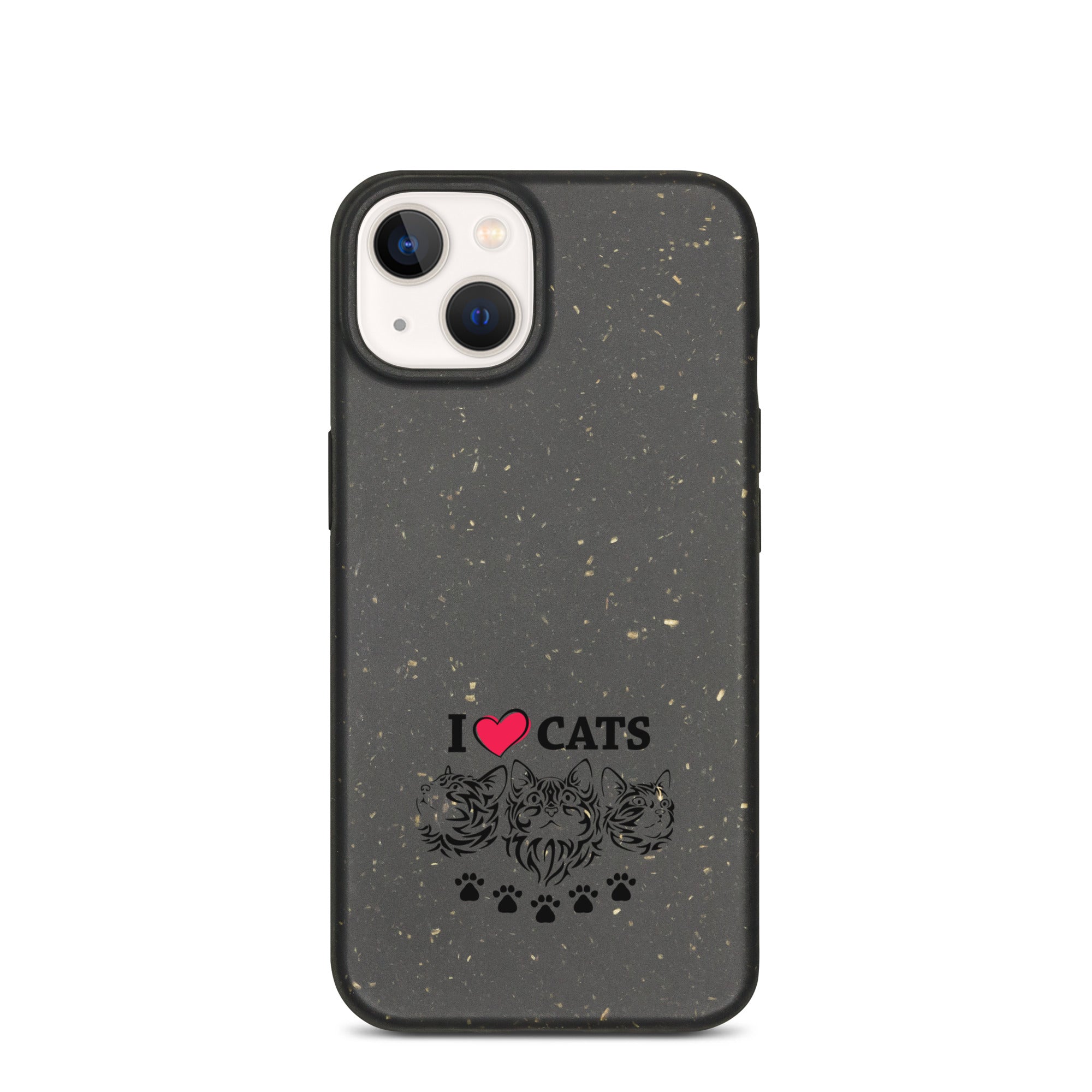 I LOVE CATS - Speckled iPhone case