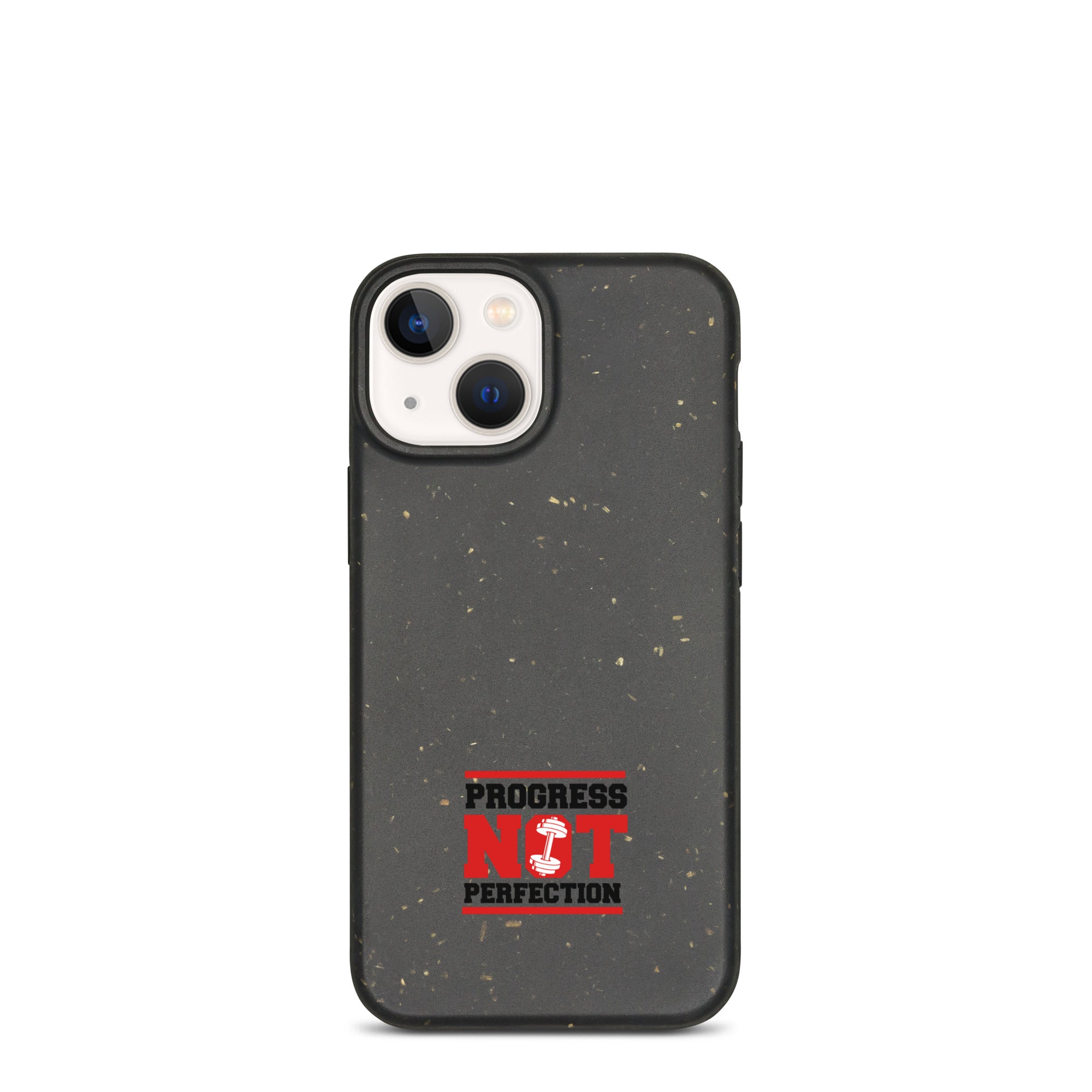 PROGRESS NOT PERFECTION - Speckled iPhone case