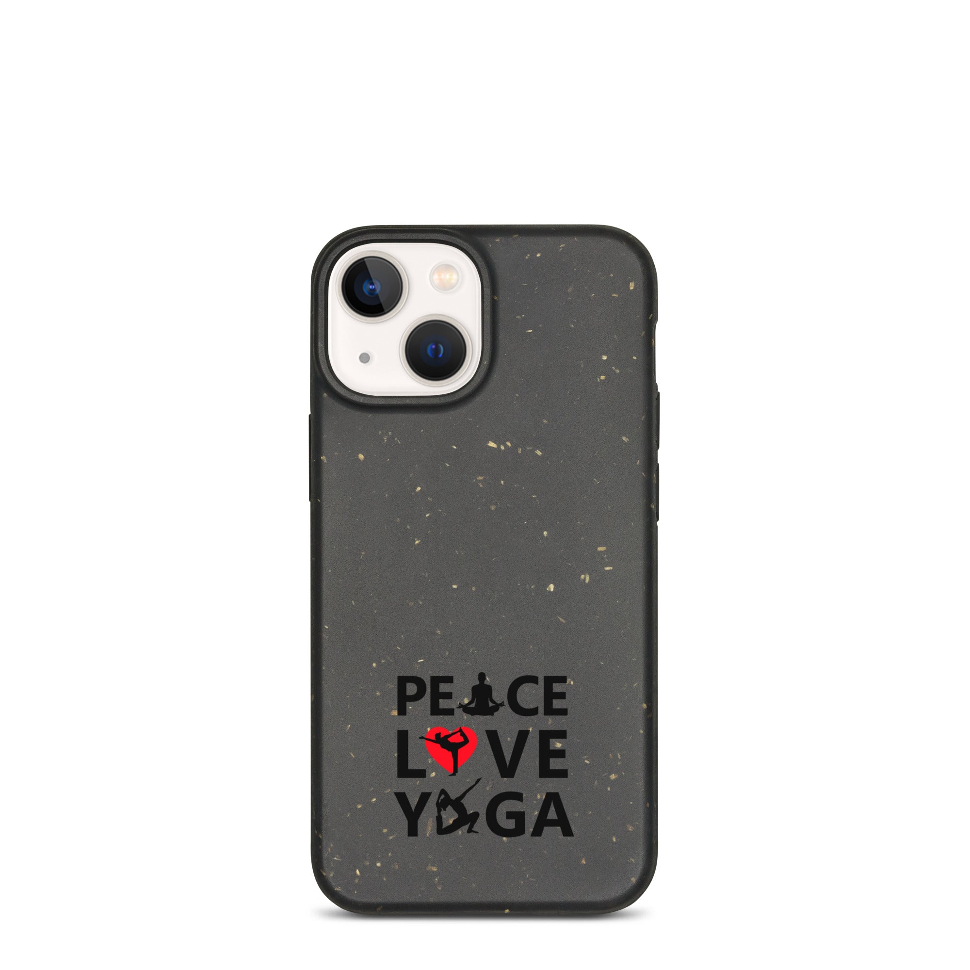 PEACE LOVE YOGA - Speckled iPhone case
