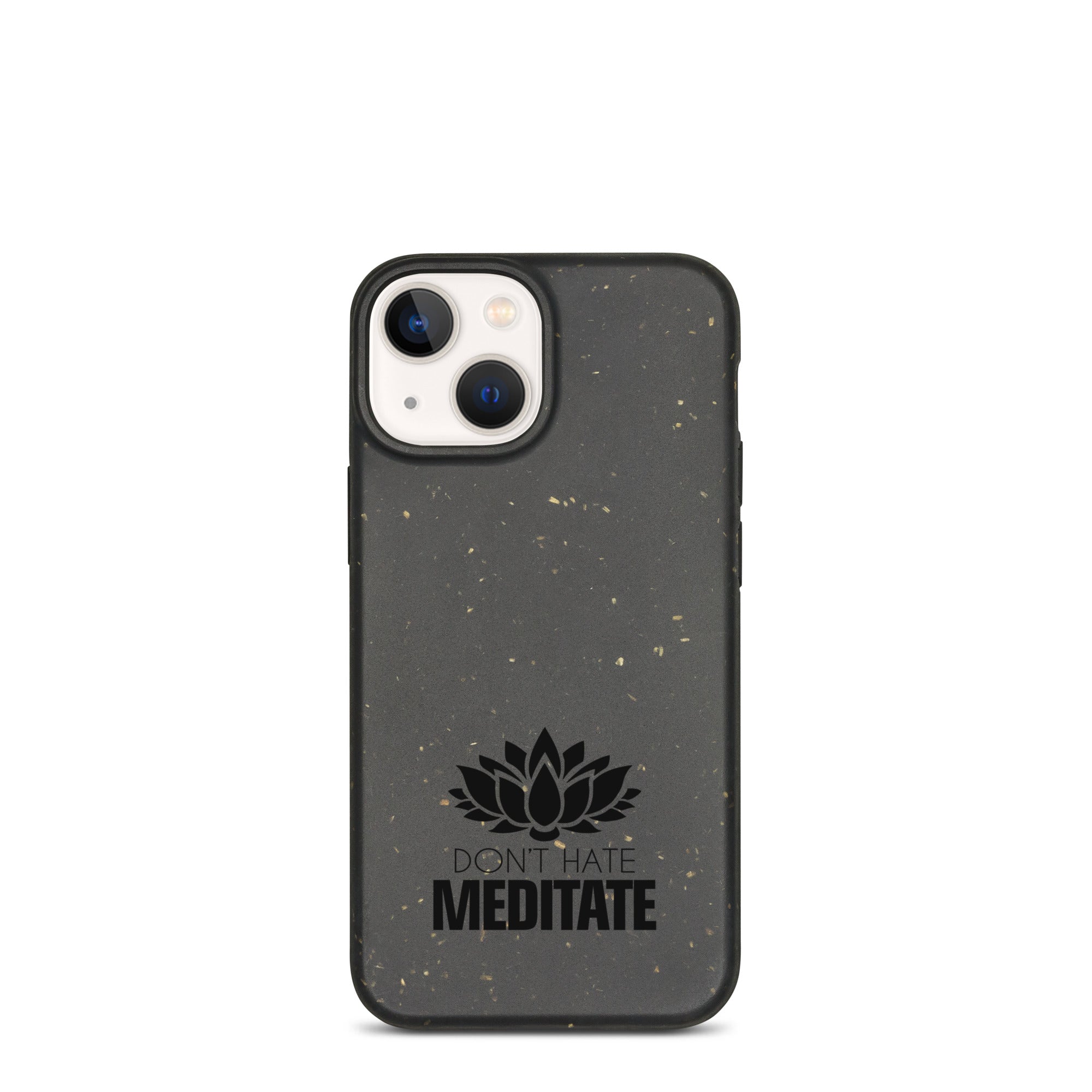 DON'T HATE MEDITATE - Speckled iPhone case