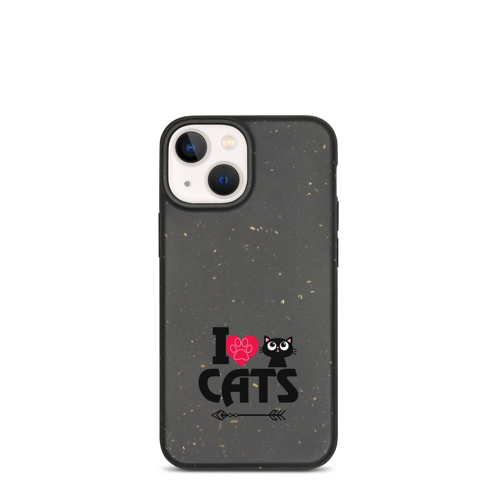 I LOVE CATS - Speckled iPhone case