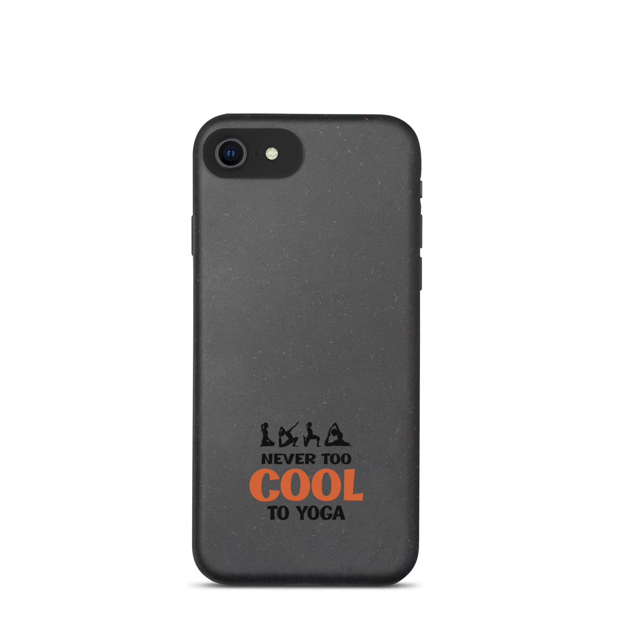 NEVER TOO COOL TO YOGA - Speckled iPhone case