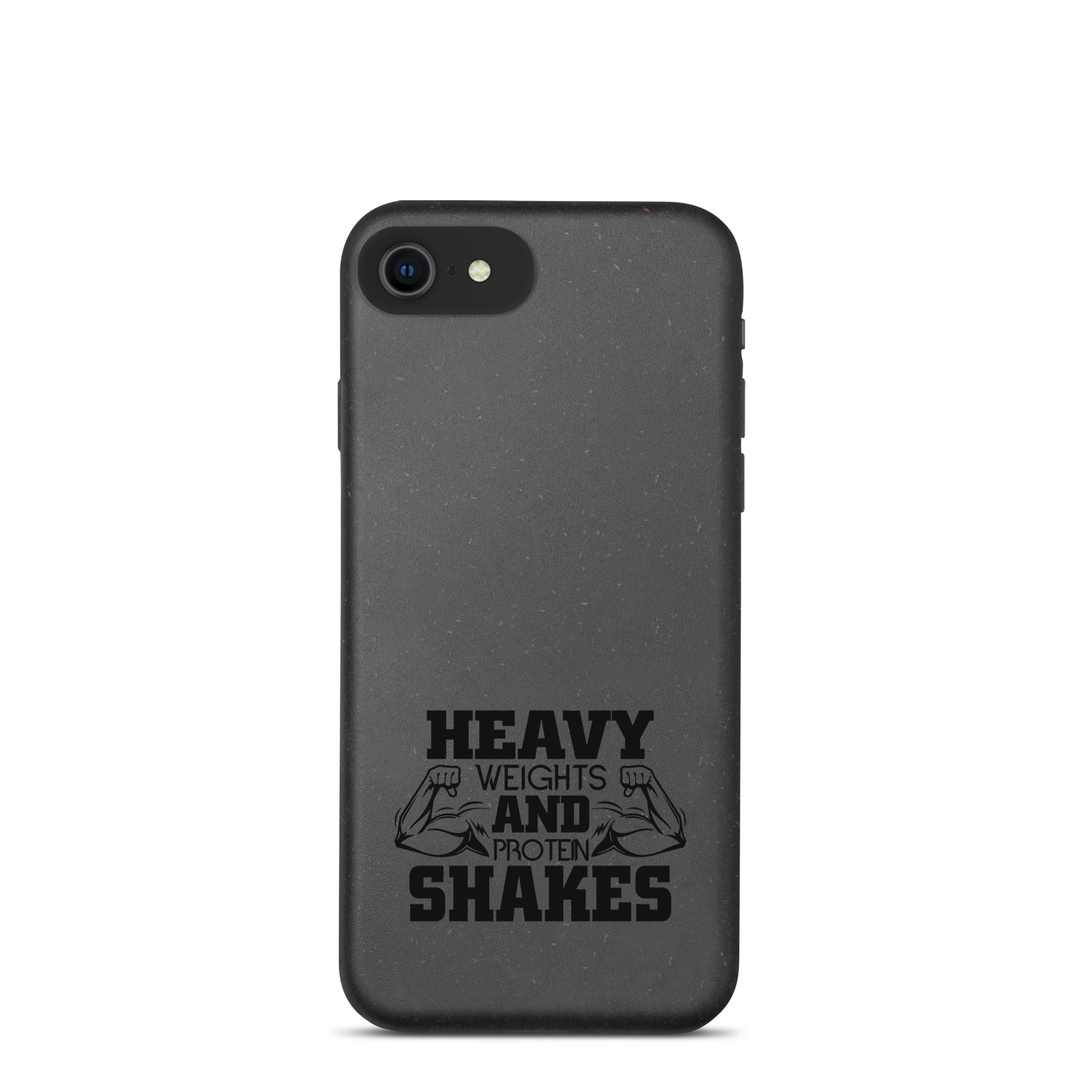HEAVY WEIGHTS AND PROTEIN SHAKES - Speckled iPhone case