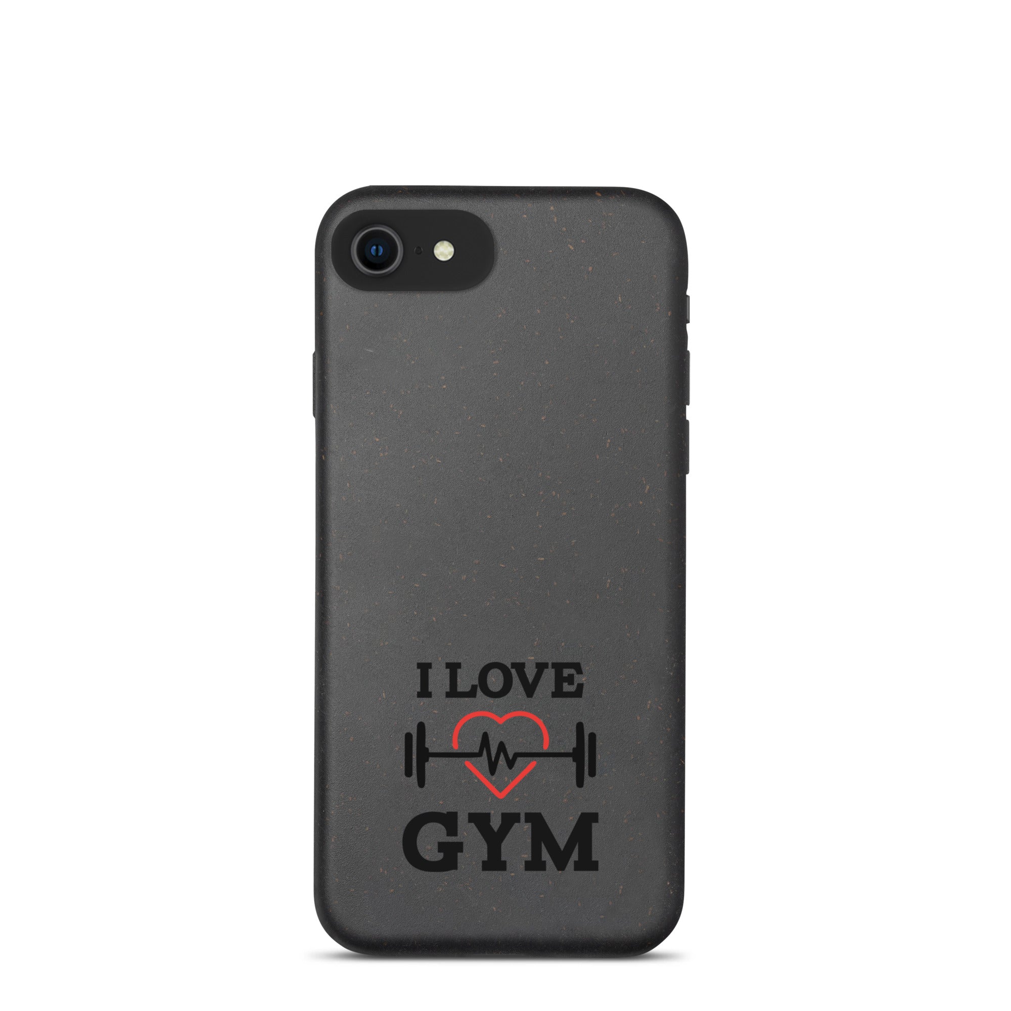 I LOVE GYM - Speckled iPhone case