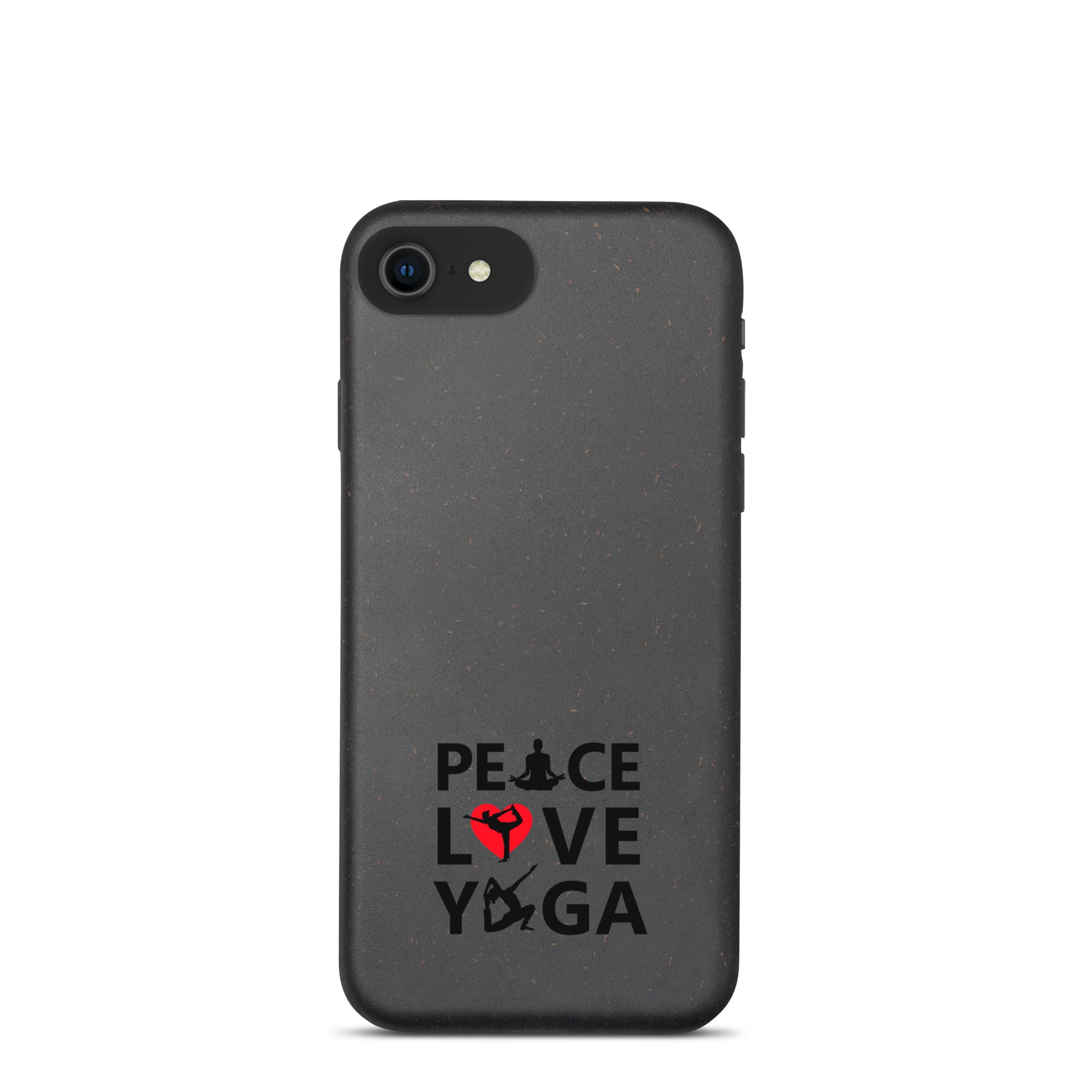 PEACE LOVE YOGA - Speckled iPhone case