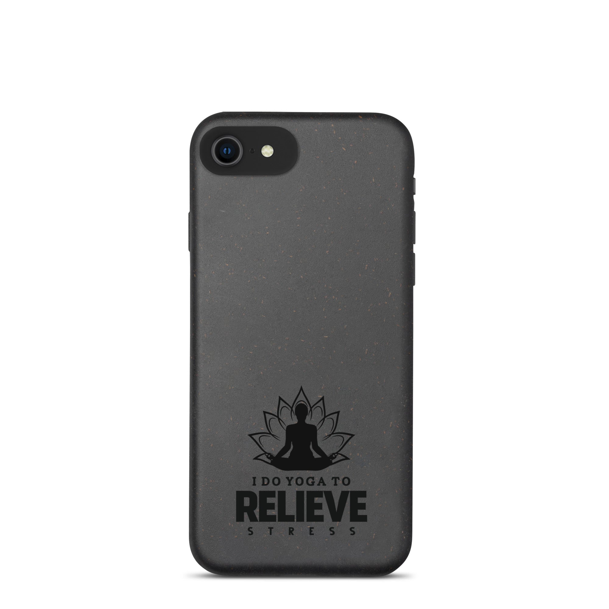 I  DO YOGA TO RELIEVE STRESS - Speckled iPhone case