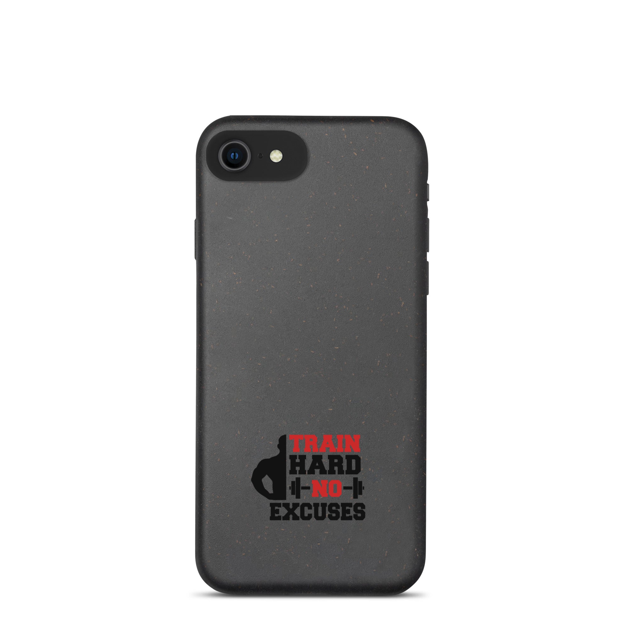 TRAIN HARD NO EXCUSES - Speckled iPhone case