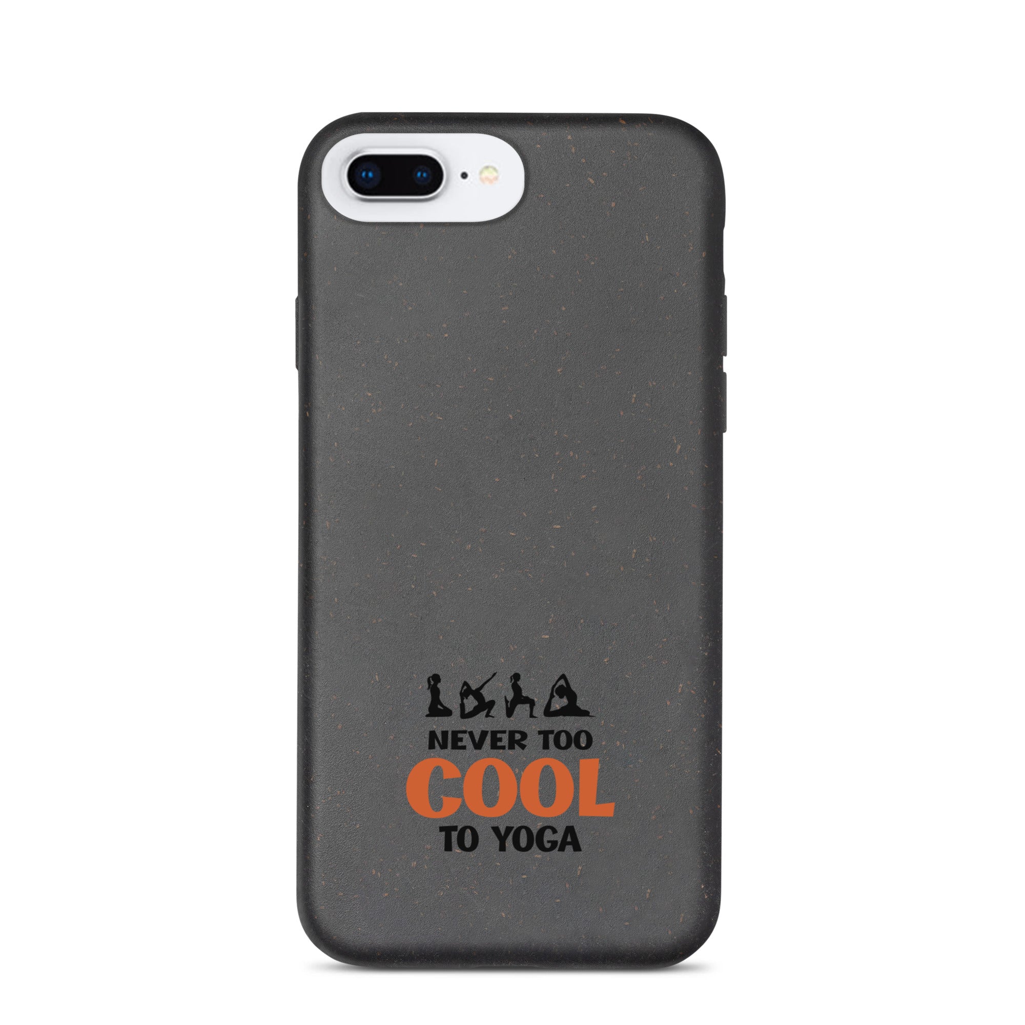 NEVER TOO COOL TO YOGA - Speckled iPhone case
