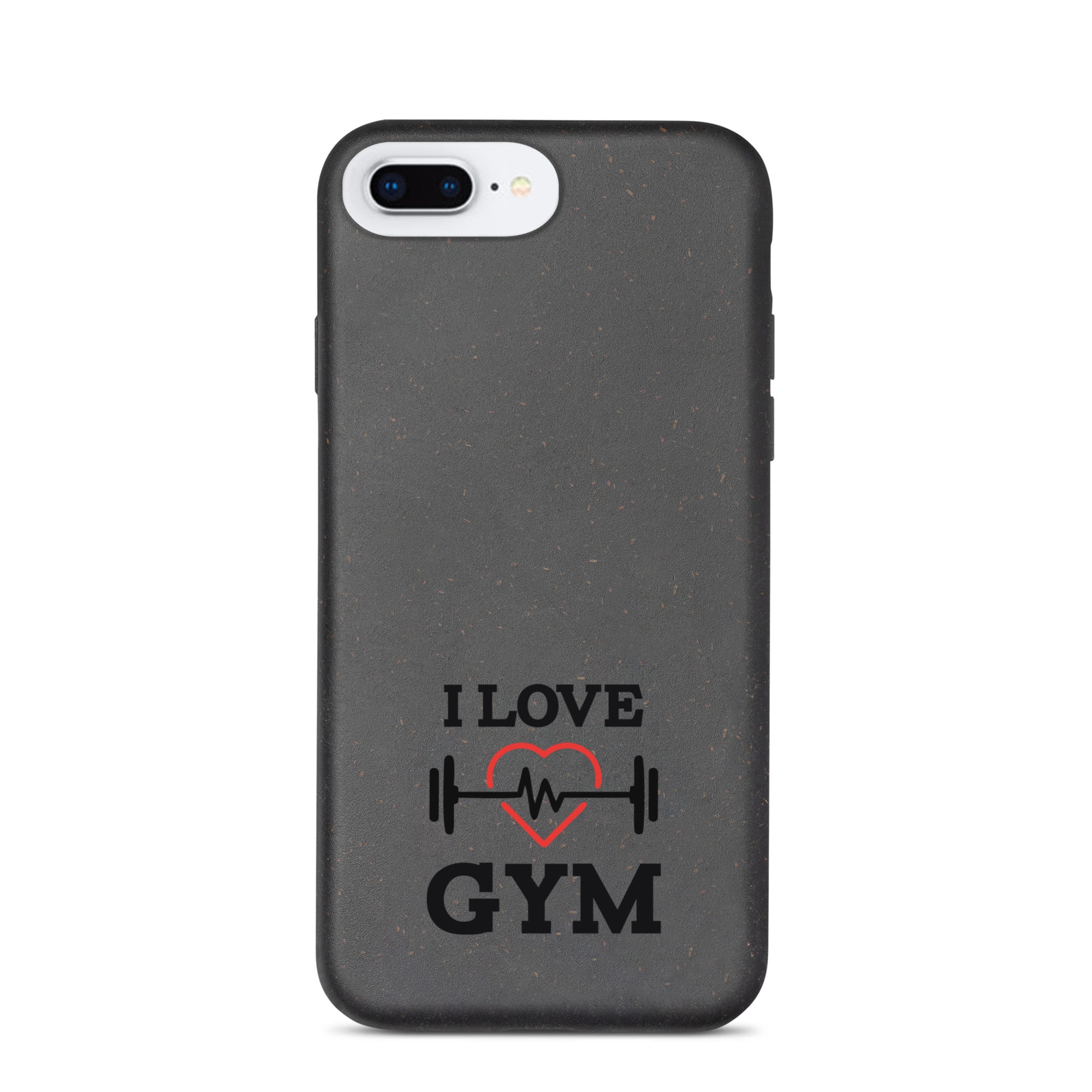 I LOVE GYM - Speckled iPhone case