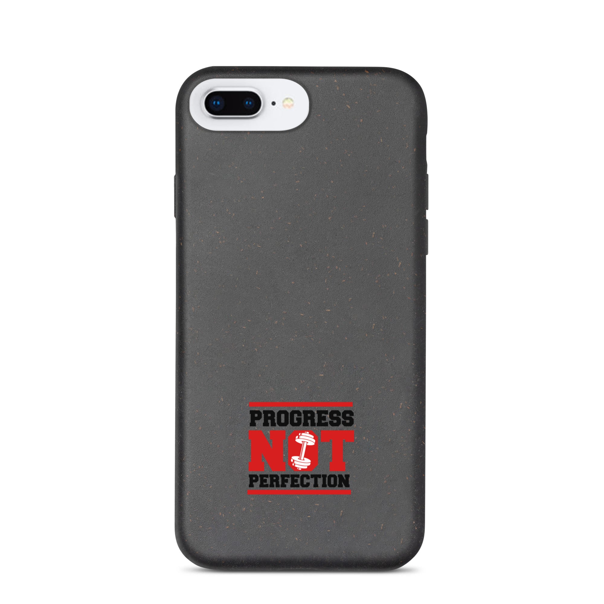 PROGRESS NOT PERFECTION - Speckled iPhone case