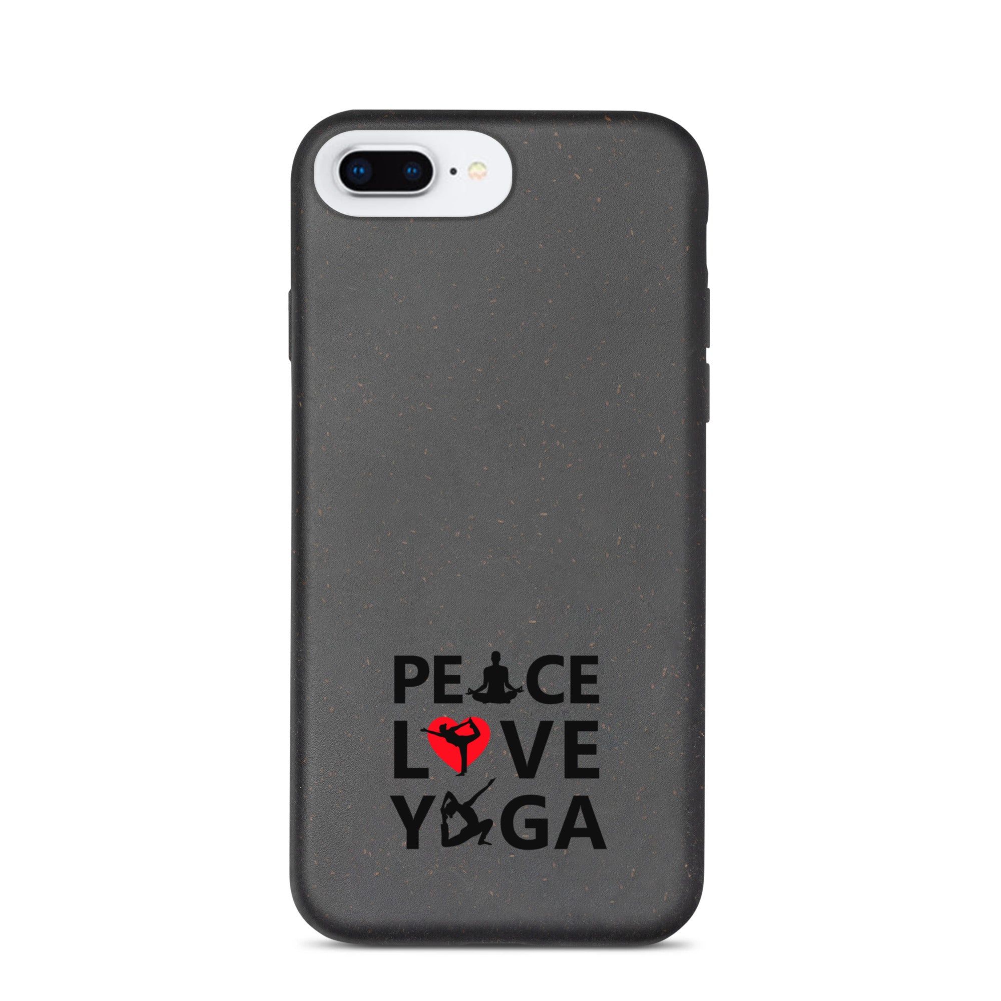 PEACE LOVE YOGA - Speckled iPhone case