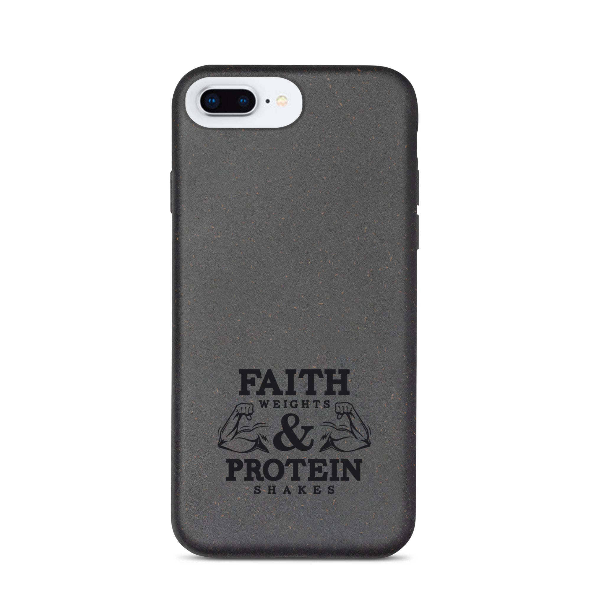 FAITH WEIGHTS & PROTEIN SHAKES - Speckled iPhone case