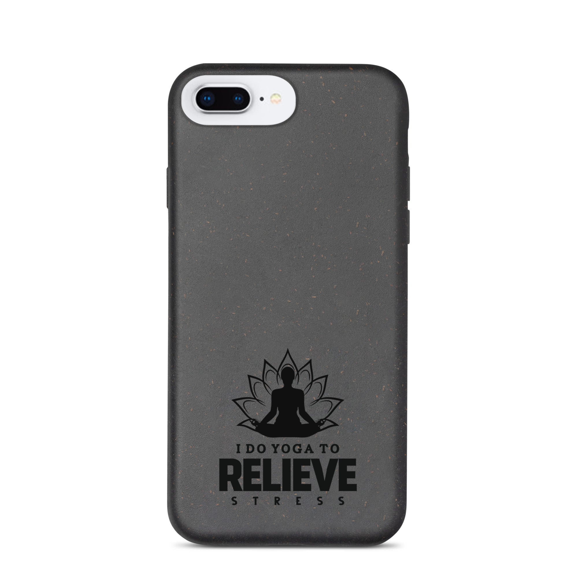 I  DO YOGA TO RELIEVE STRESS - Speckled iPhone case