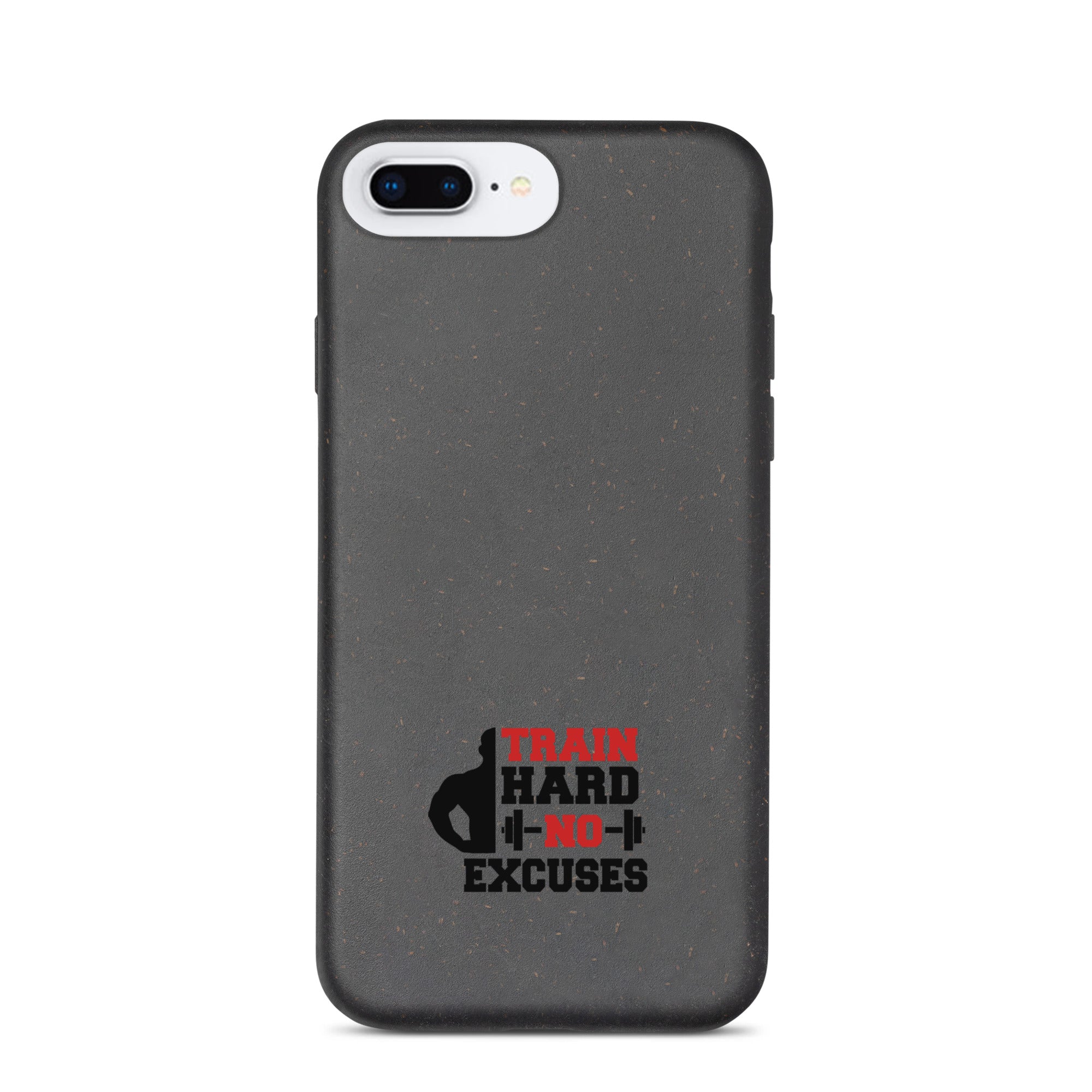 TRAIN HARD NO EXCUSES - Speckled iPhone case