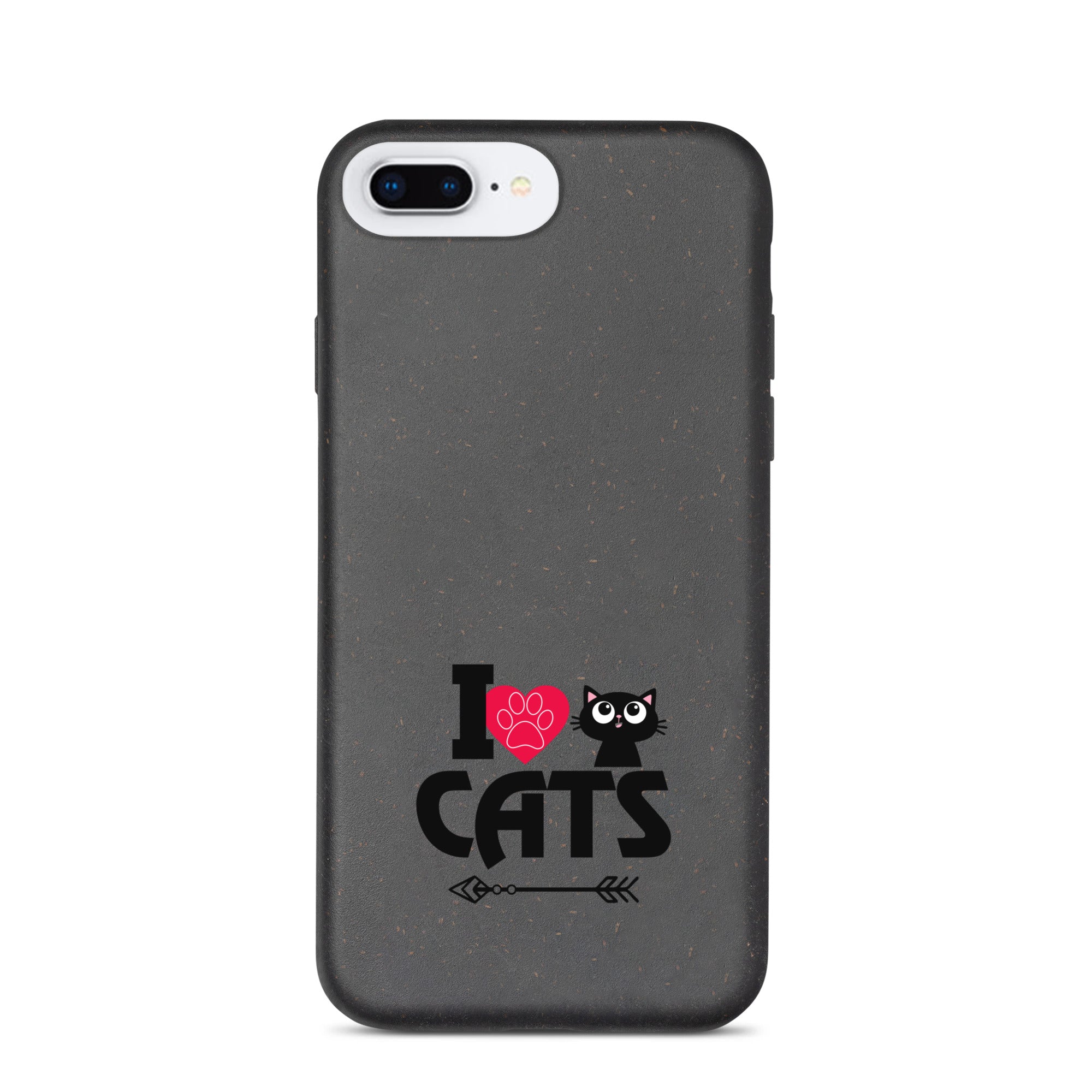 I LOVE CATS - Speckled iPhone case