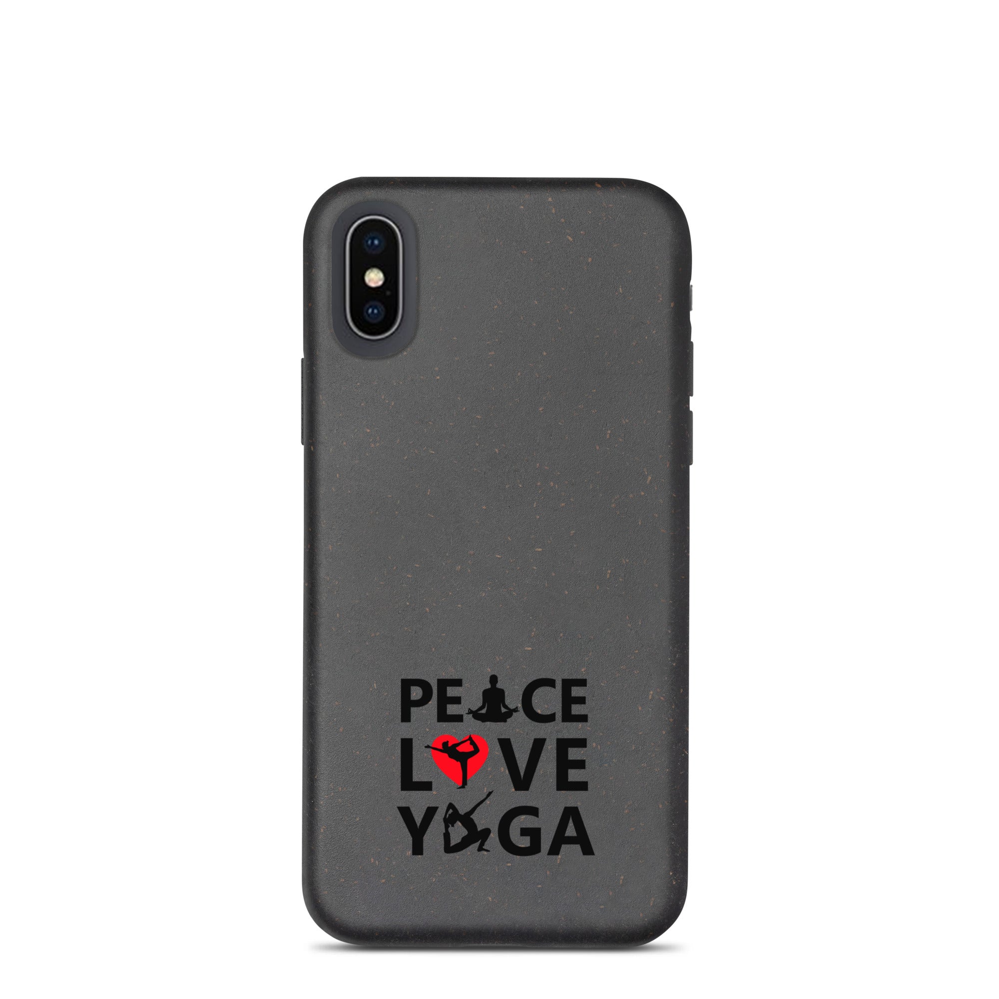 PEACE LOVE YOGA - Speckled iPhone case