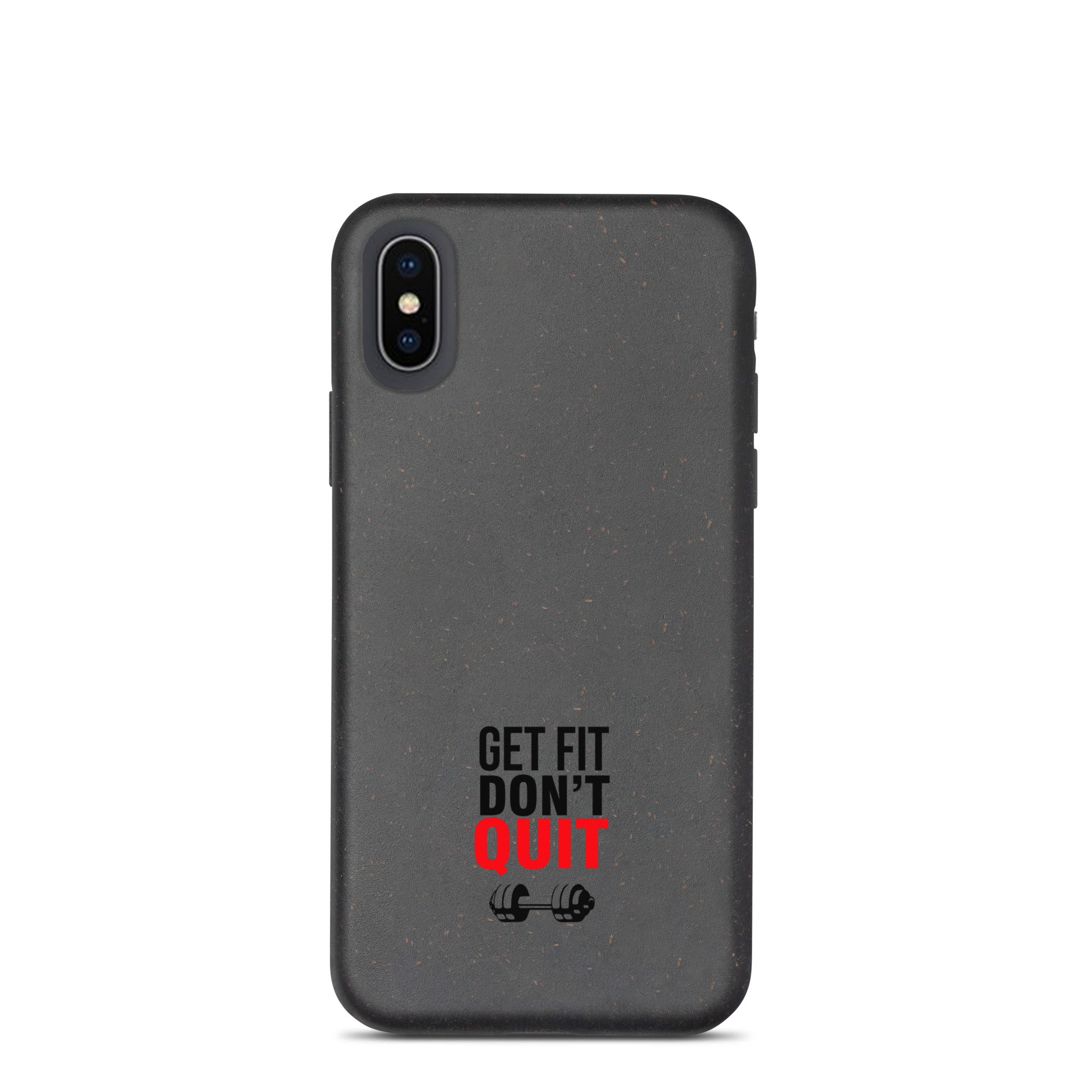 GET FIT DON'T QUIT - Speckled iPhone case