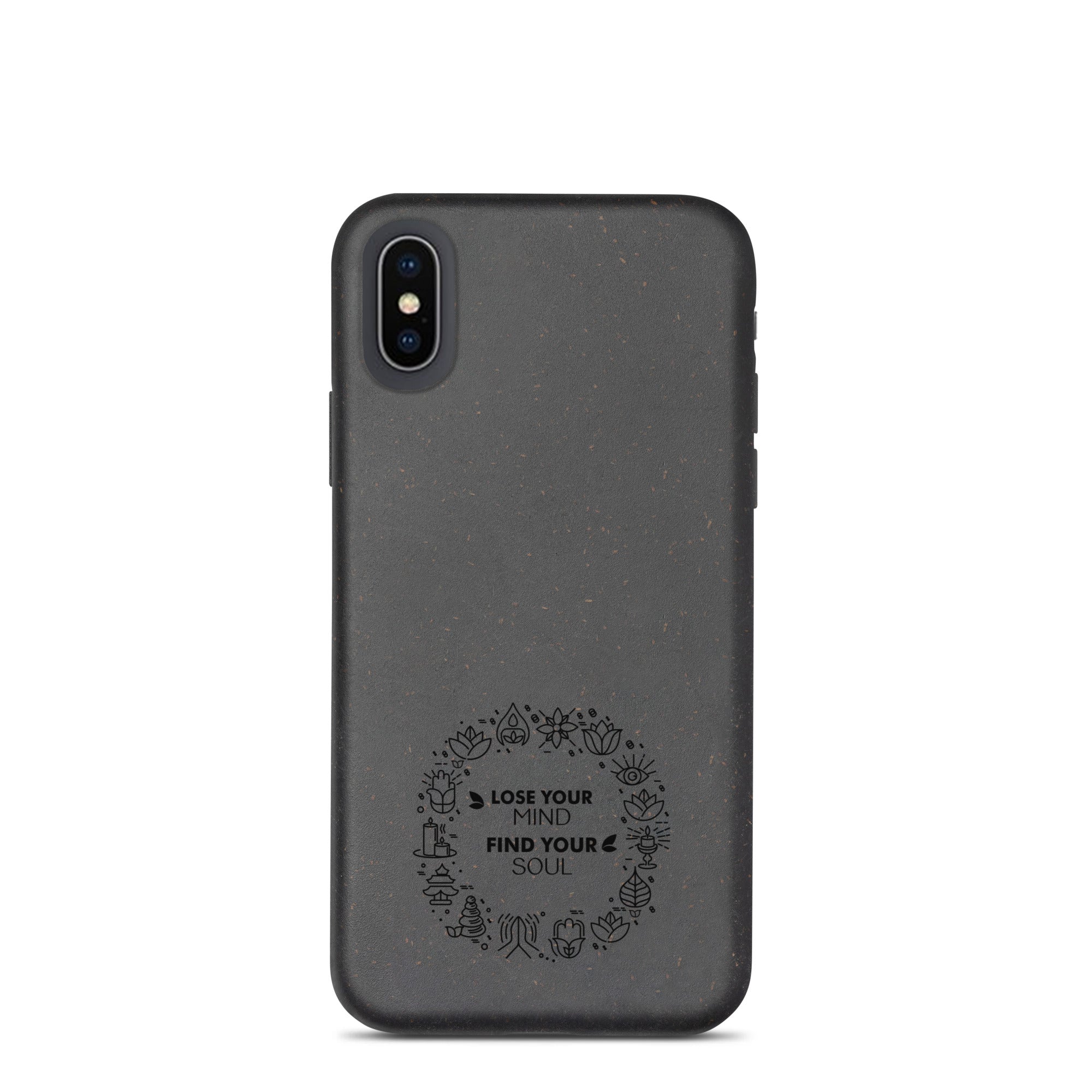 LOSE YOUR MIND FIND YOUR SOUL - Speckled iPhone case