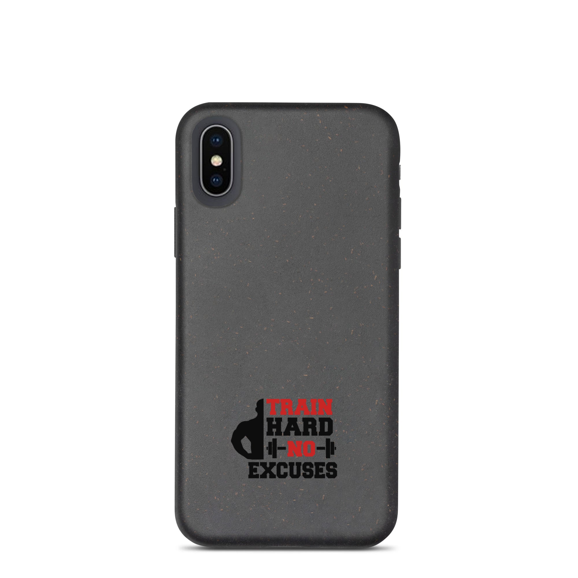 TRAIN HARD NO EXCUSES - Speckled iPhone case