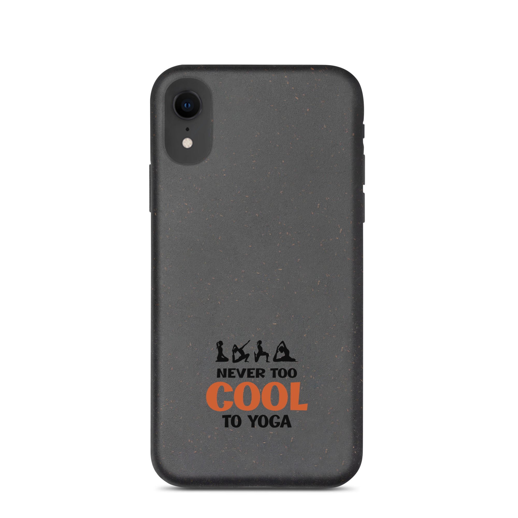 NEVER TOO COOL TO YOGA - Speckled iPhone case